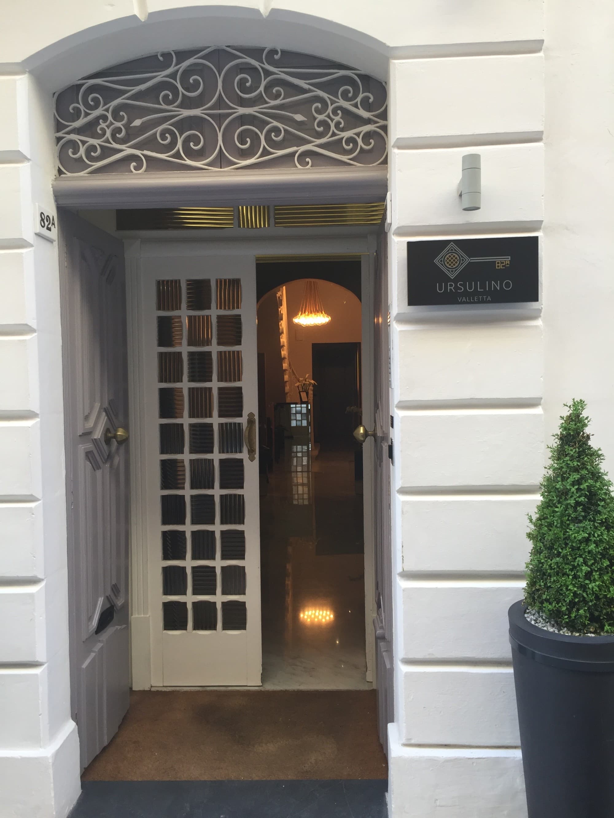 View of the entrance door