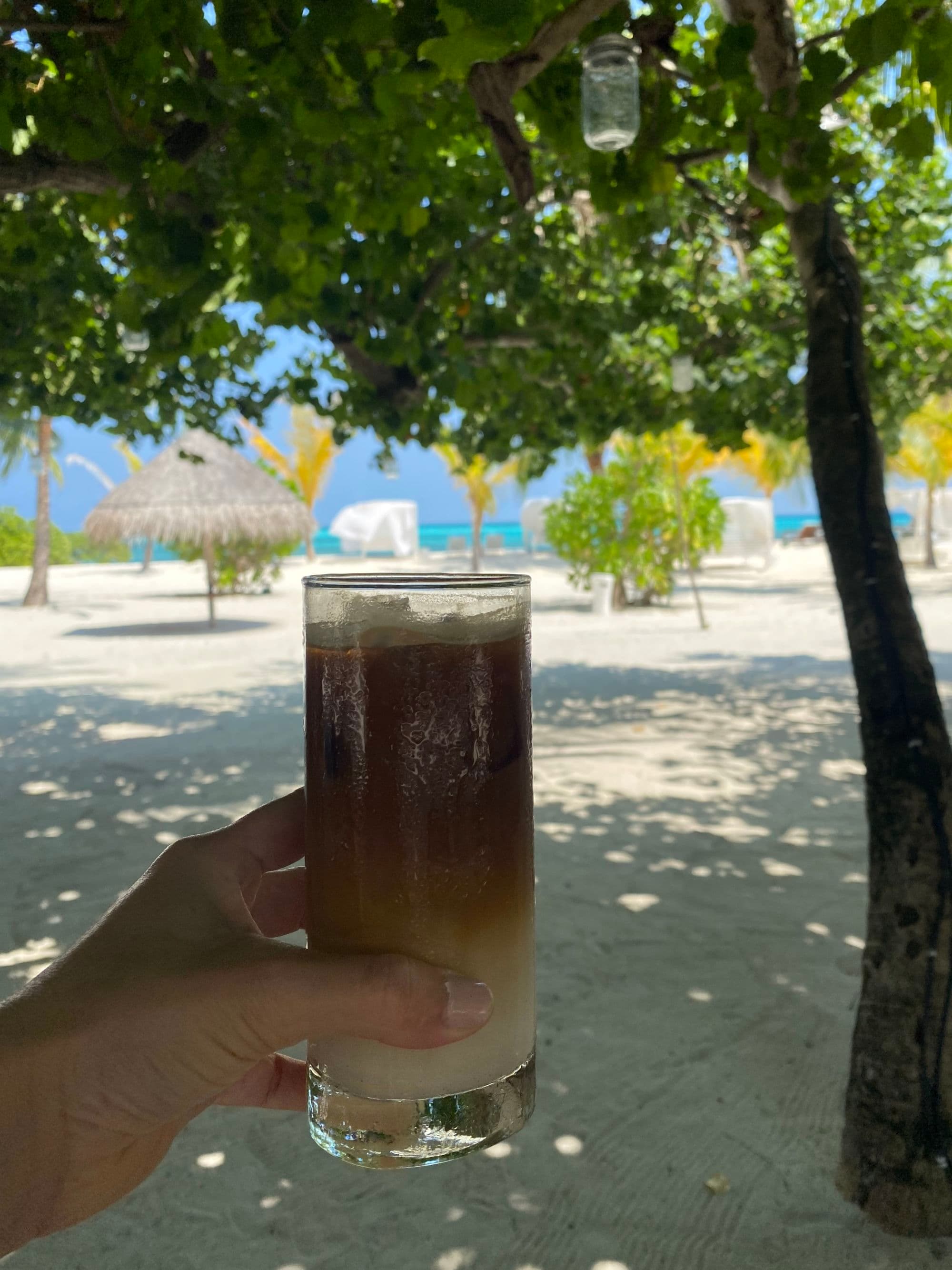 View of a drink glass