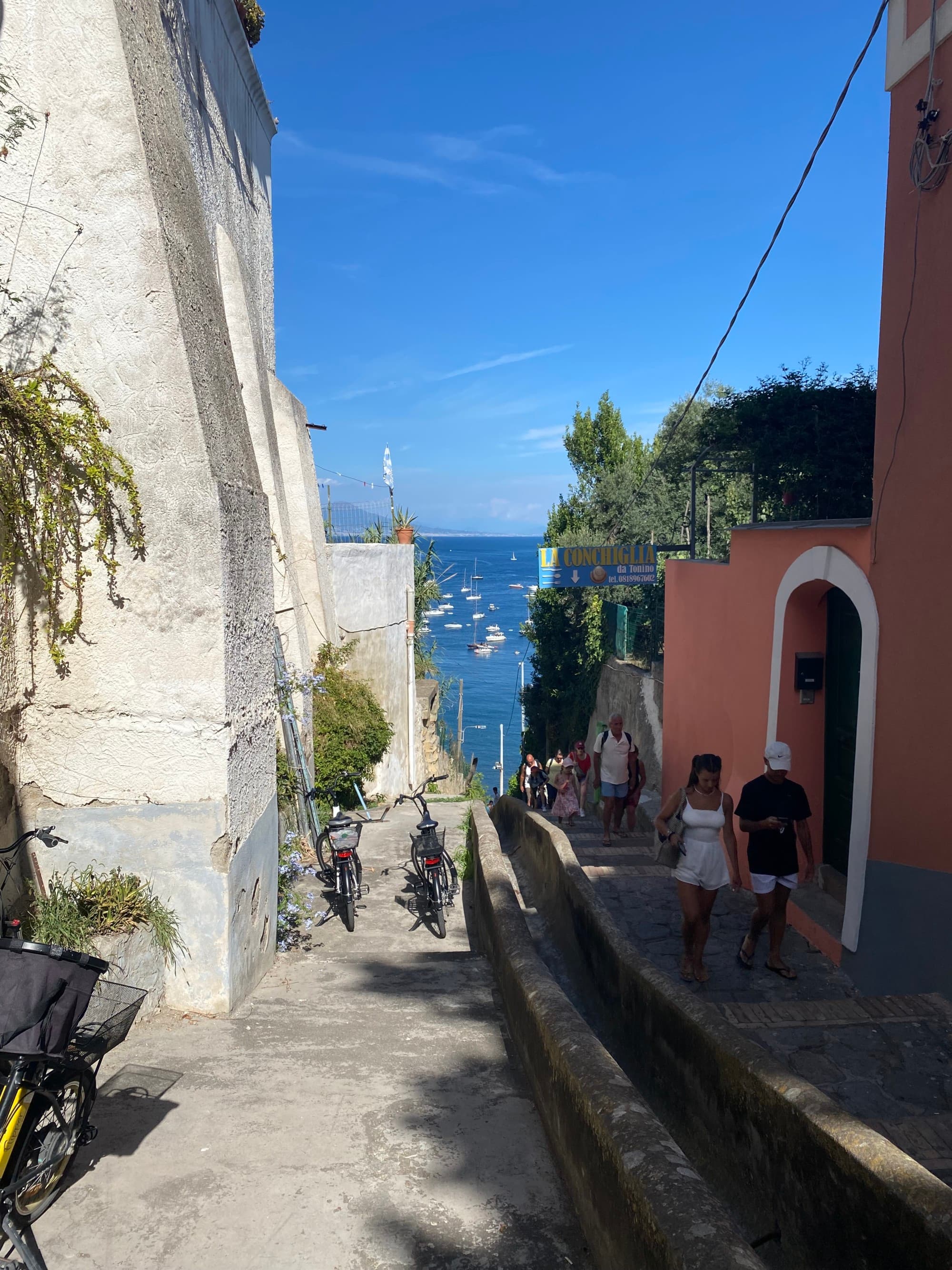 Stairs leading down to the beach