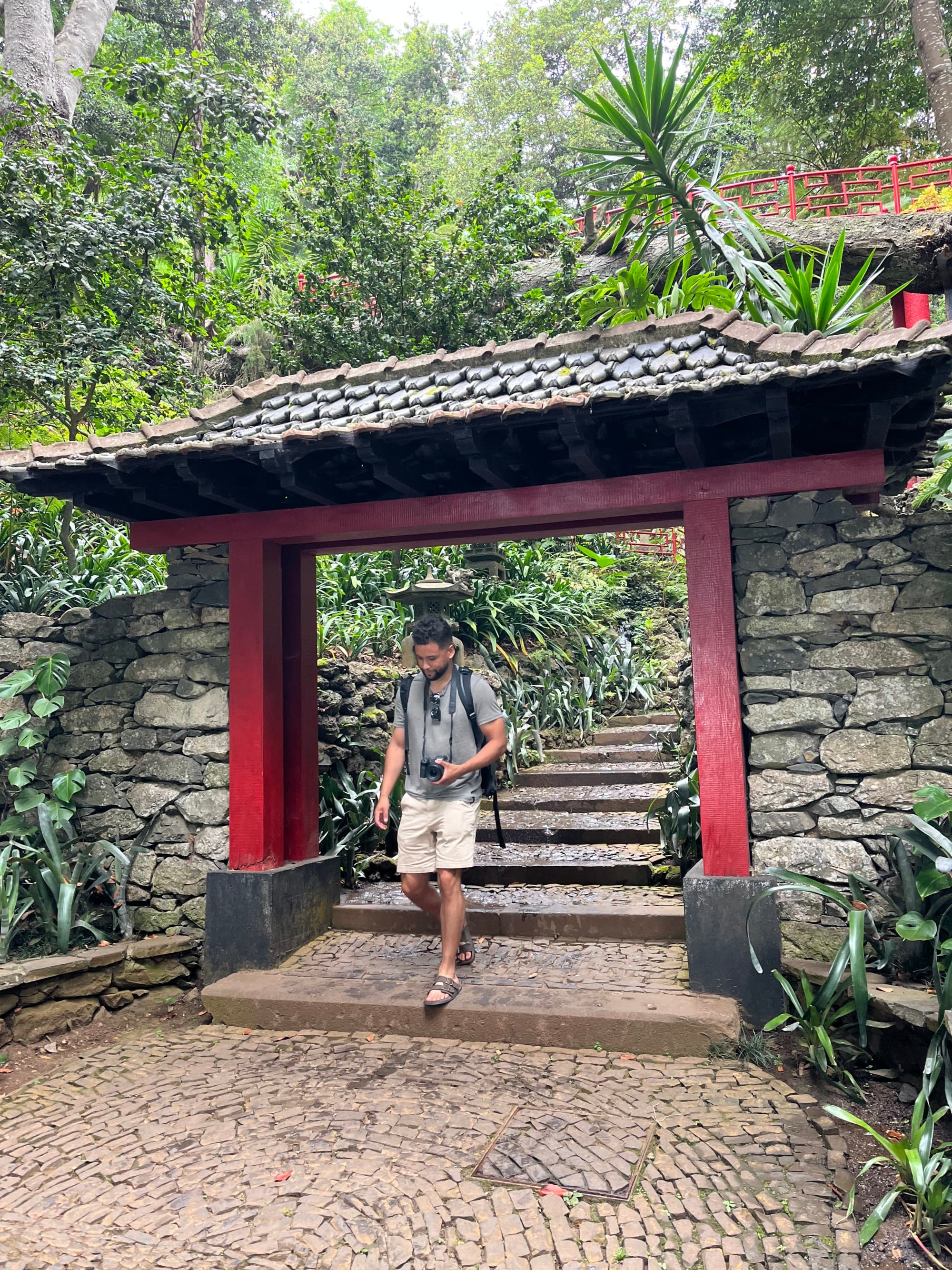 Walk through Asian-inspired gates at Monte Palace
