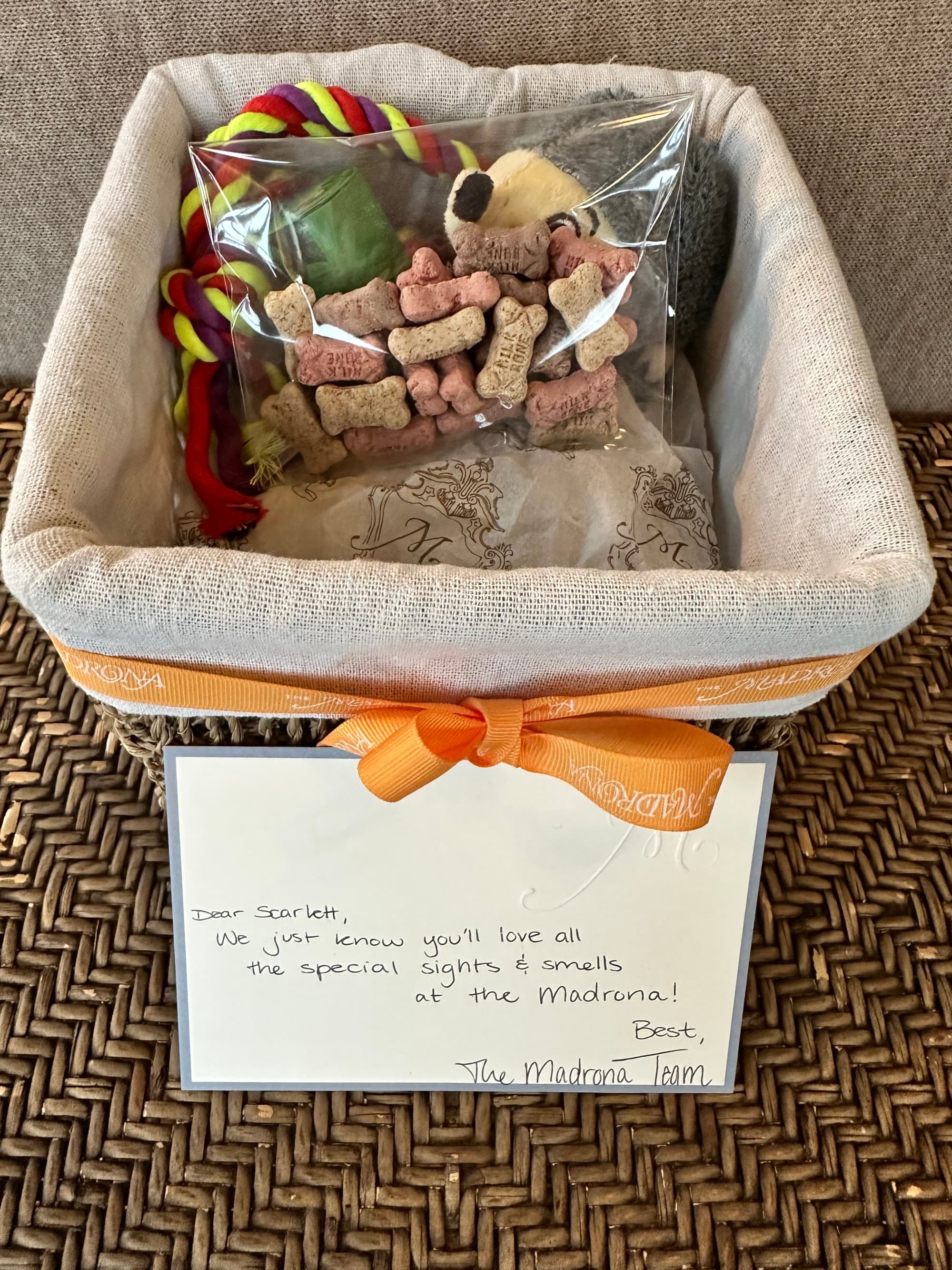 Complimentary sweets