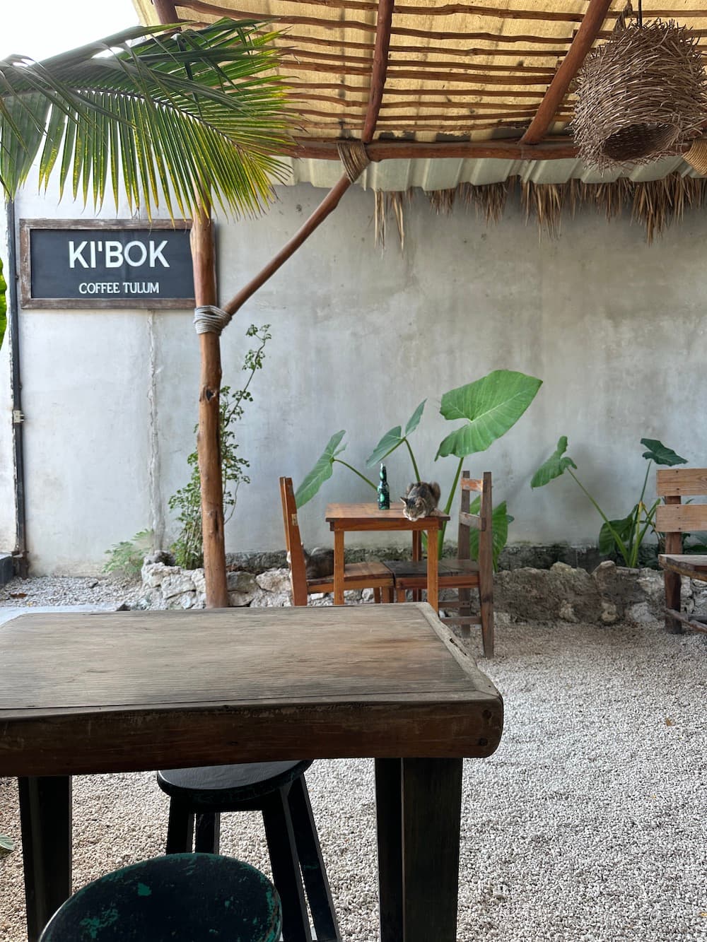 An outdoor seating area under a canopy
