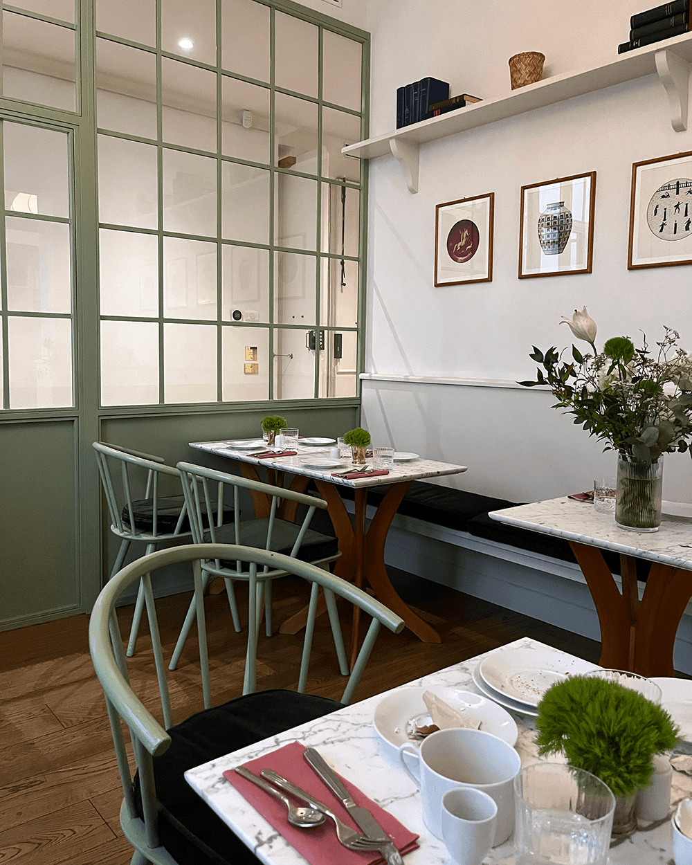 A dining area within a hotel