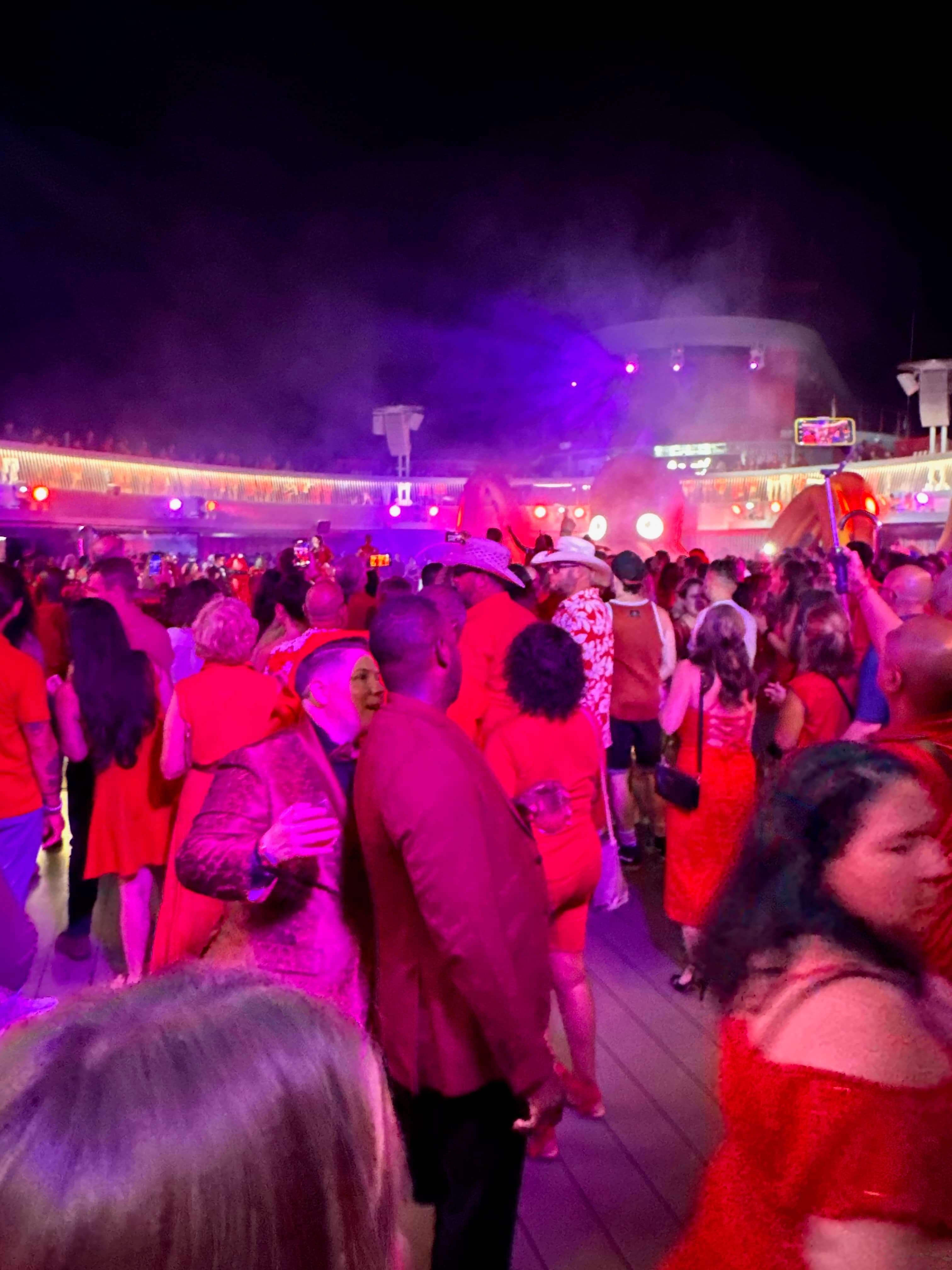 Scarlet night pool party.