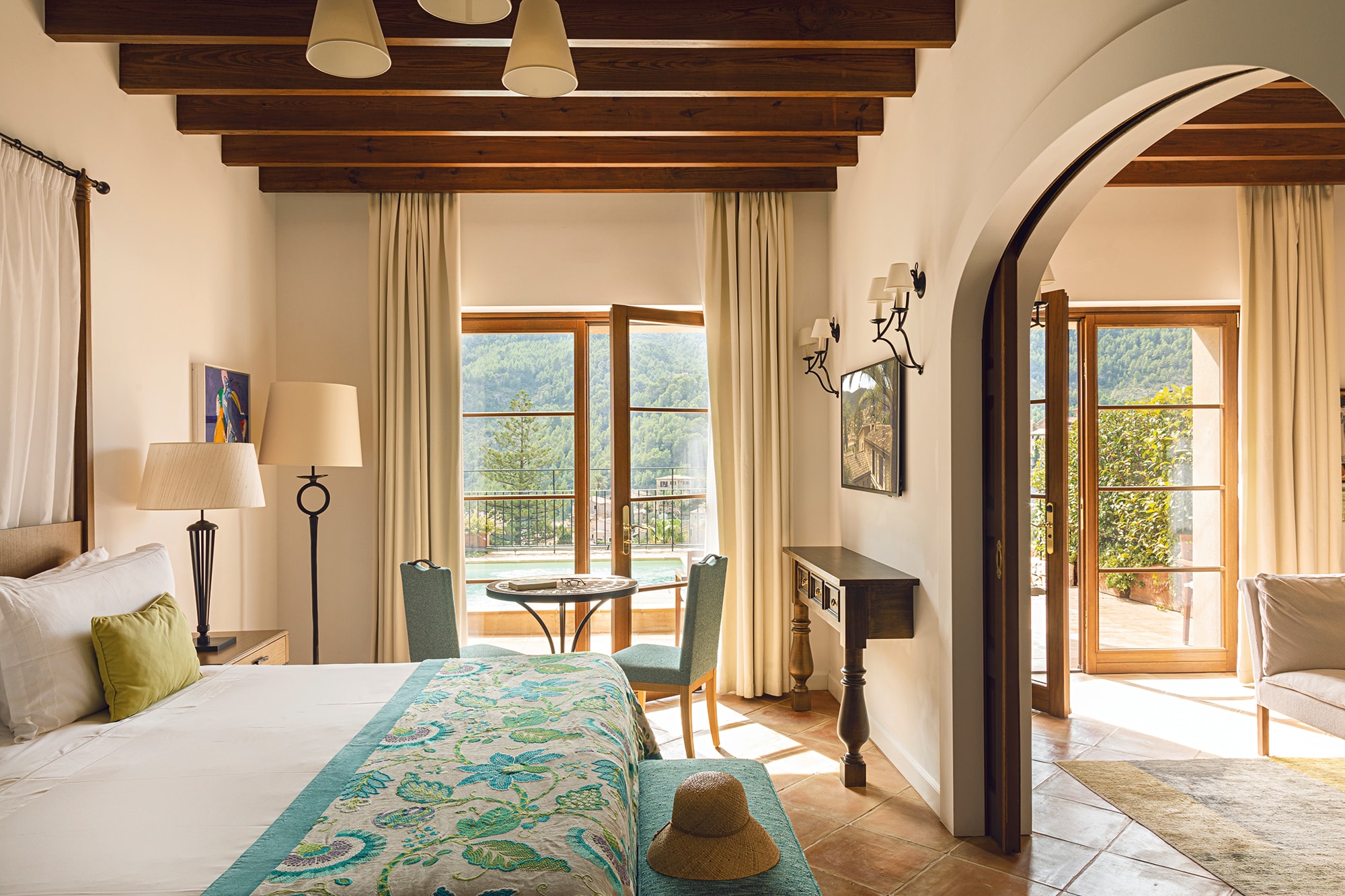 Bedroom suite at the la residencia in mallorca
