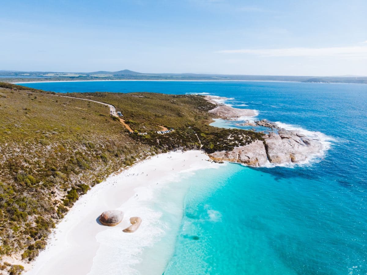 an aerial view of the ocean during the daytime