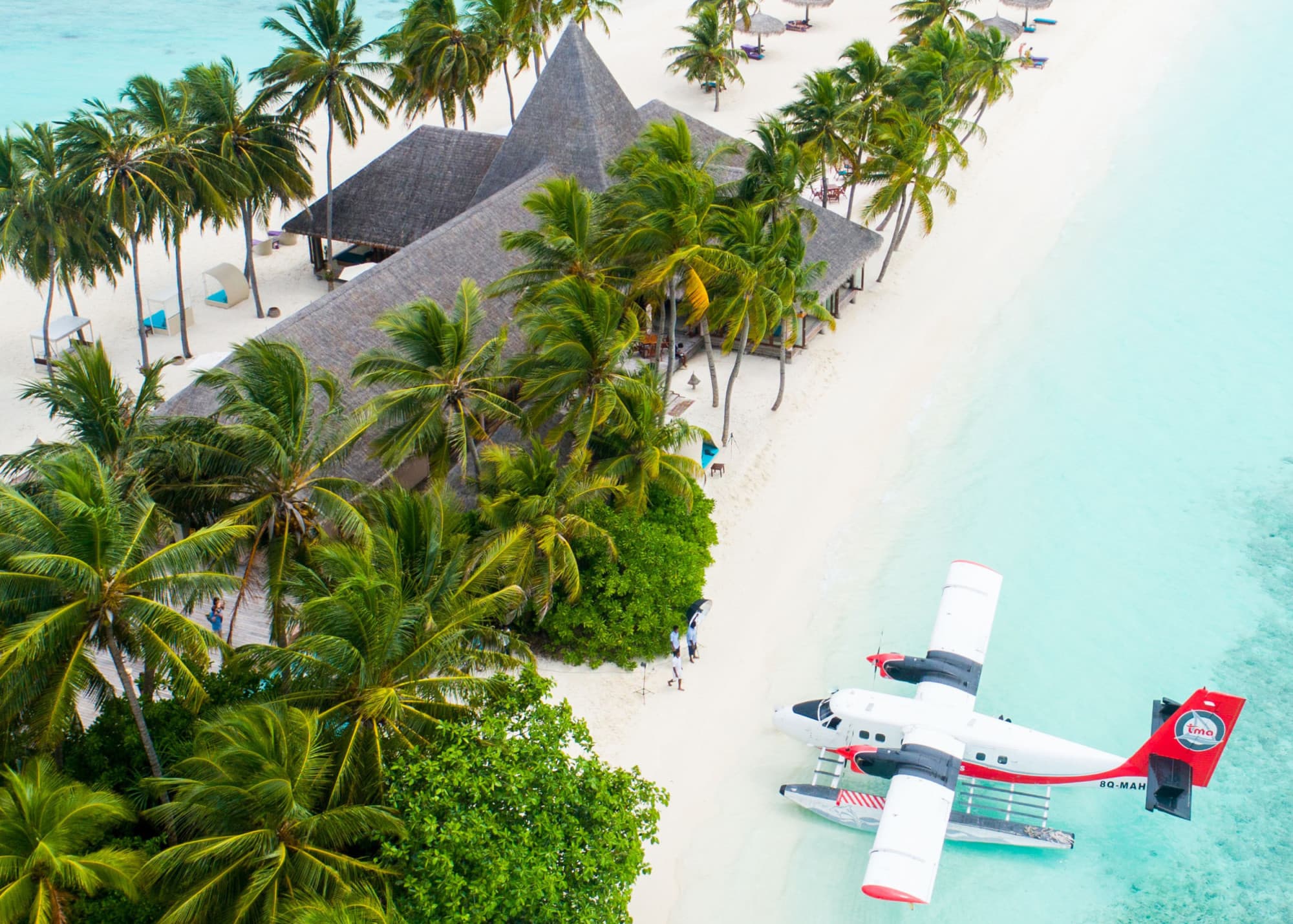 Plane at Veligandu Island Resort & Spa, Veligandu Island, Maldives