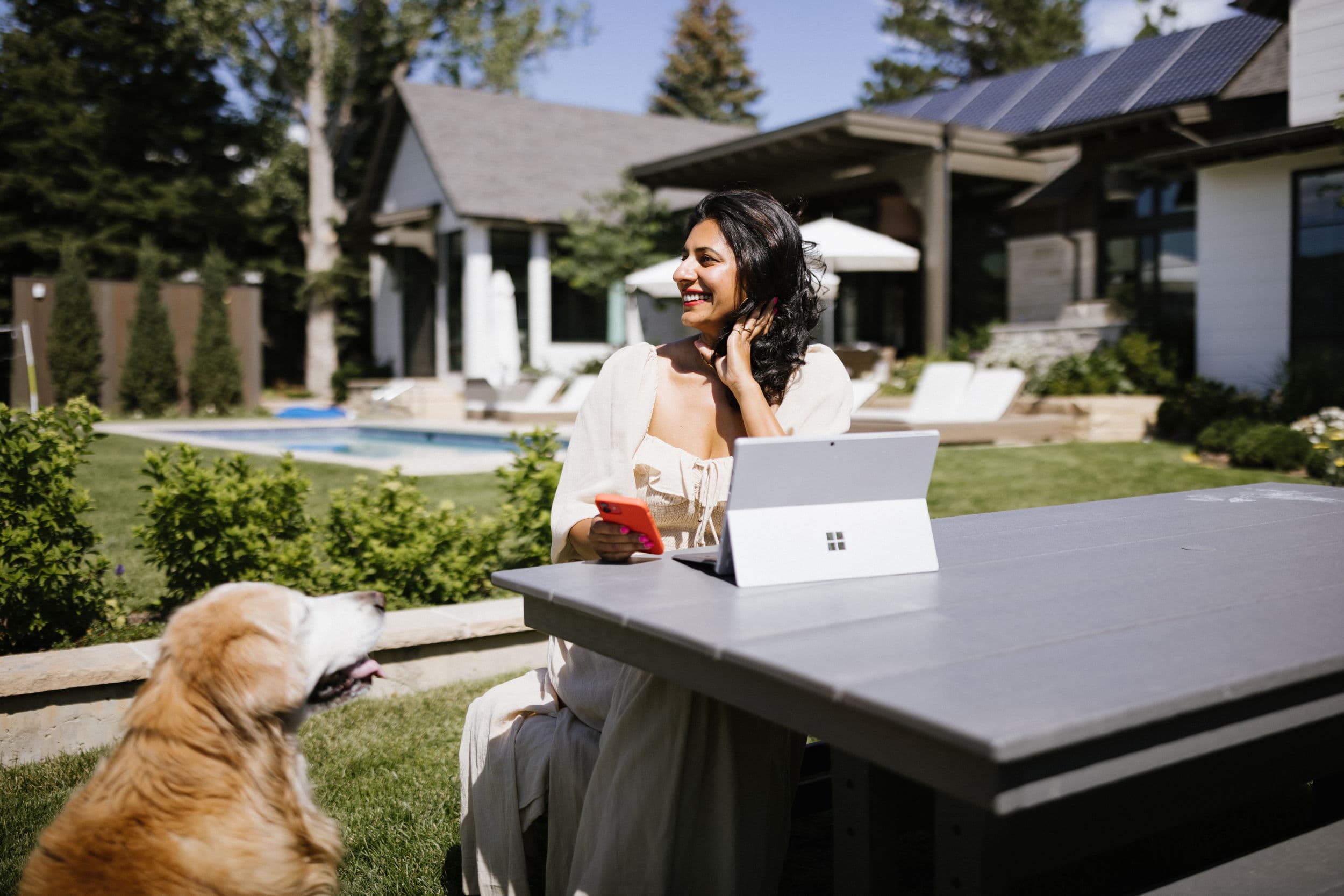 Gaya Vinay, a Fora Advisor, works from her home in Colorado