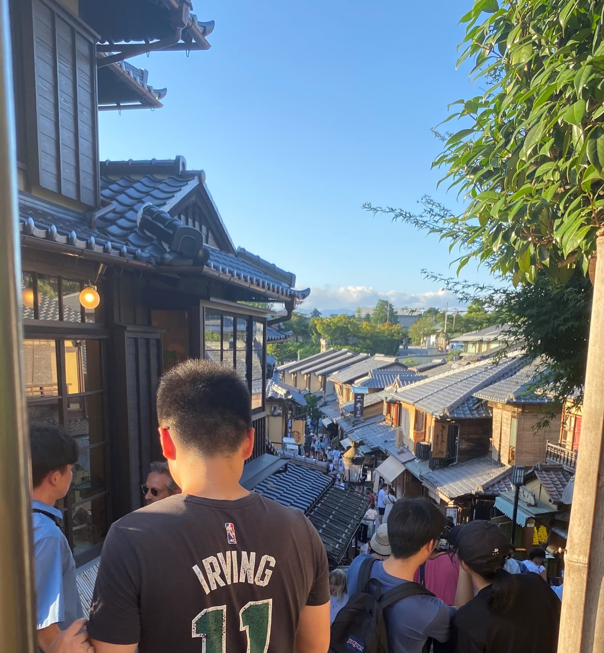 A bustling city street during the daytime