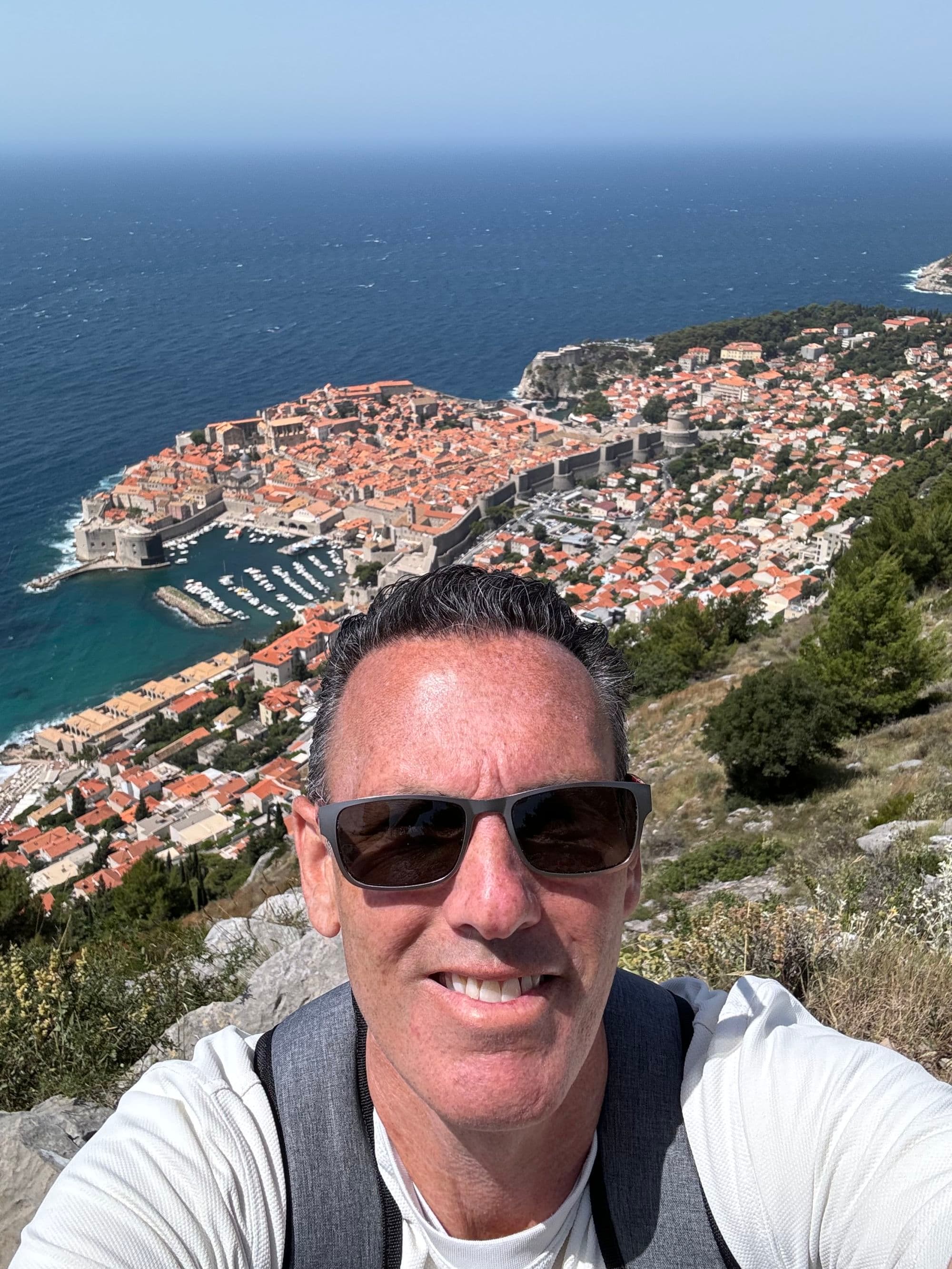 Advisor posing on the RK Dubrovnik Hike - Ronald Kasner