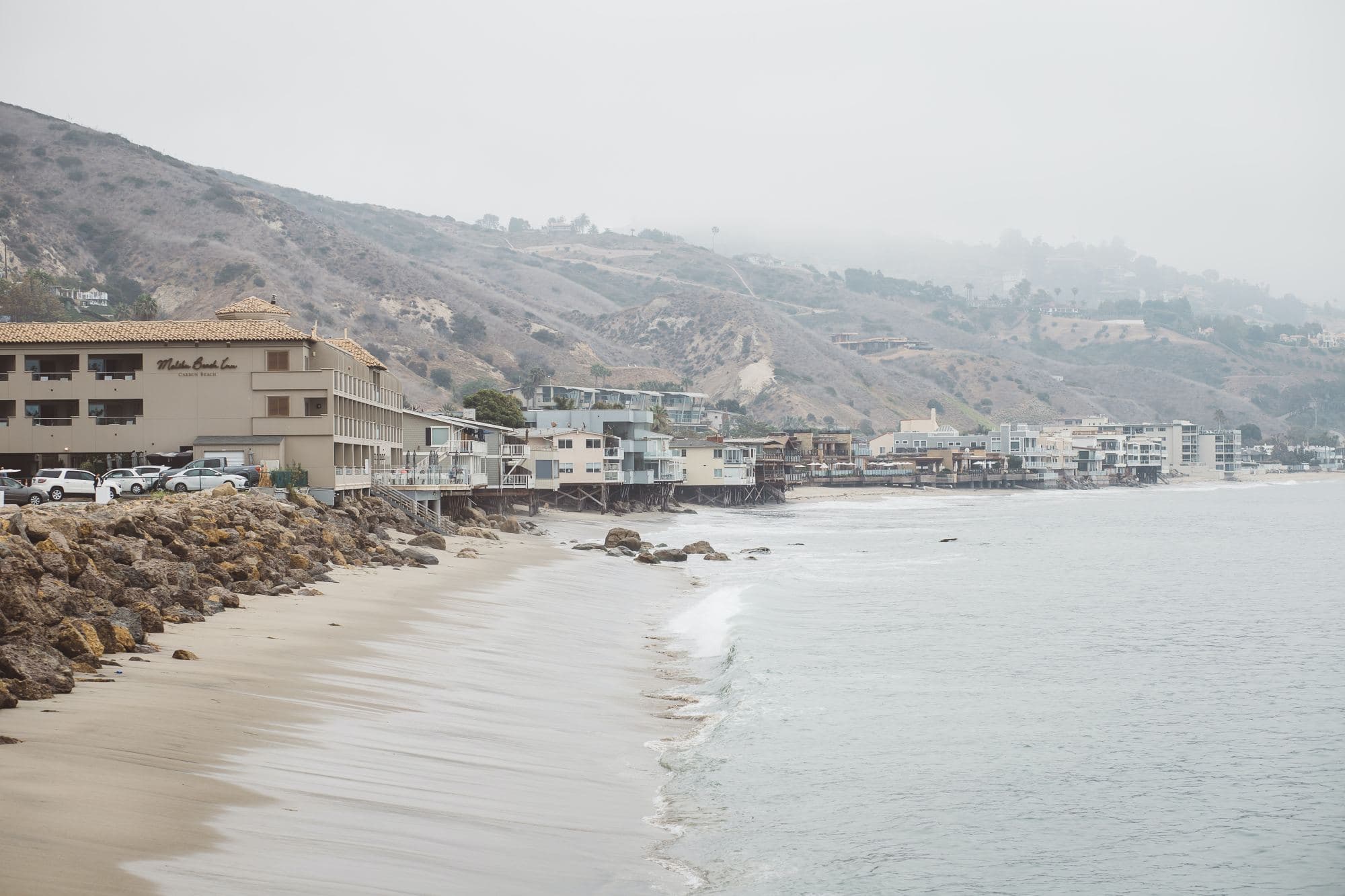 View of a beach in Malibu