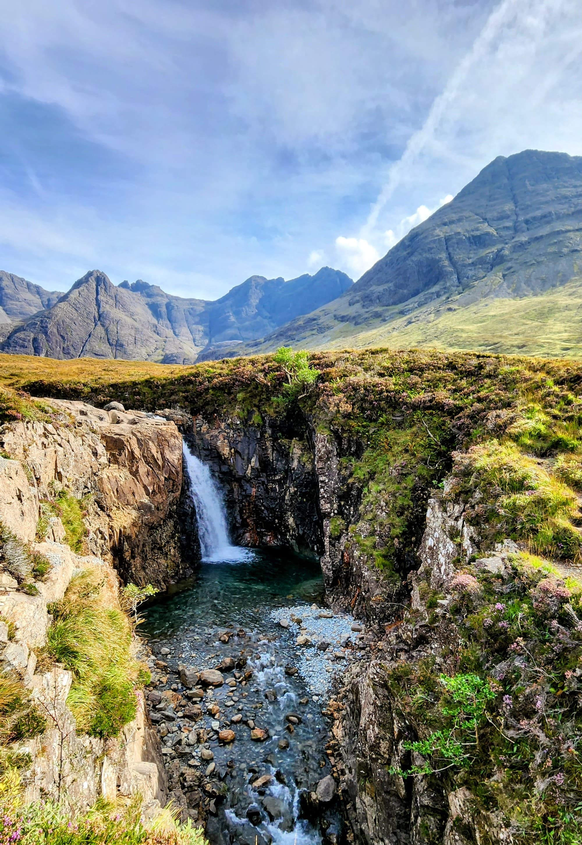 Looking for Fairies in pools on the Isle of Skye