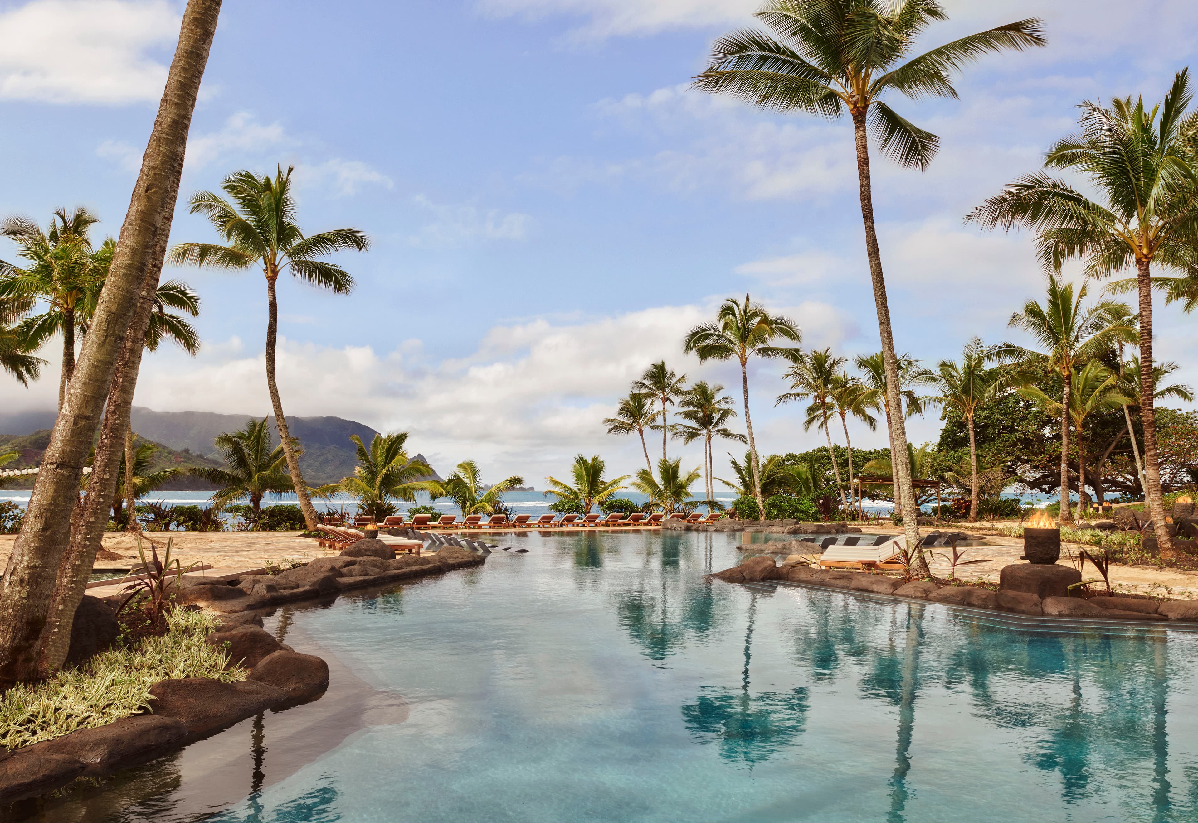 The main pool in the resort