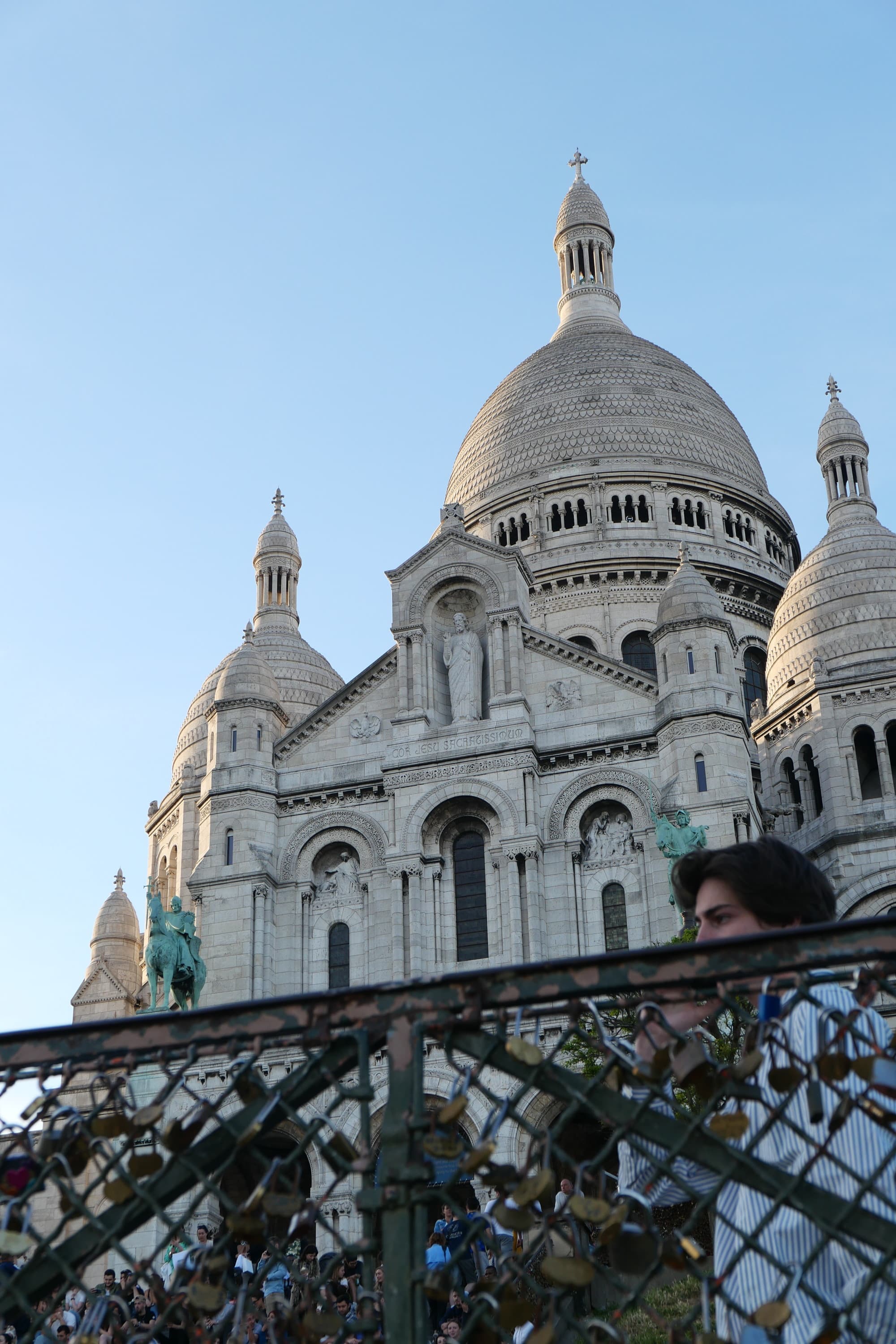 a white-domed building viewed from below