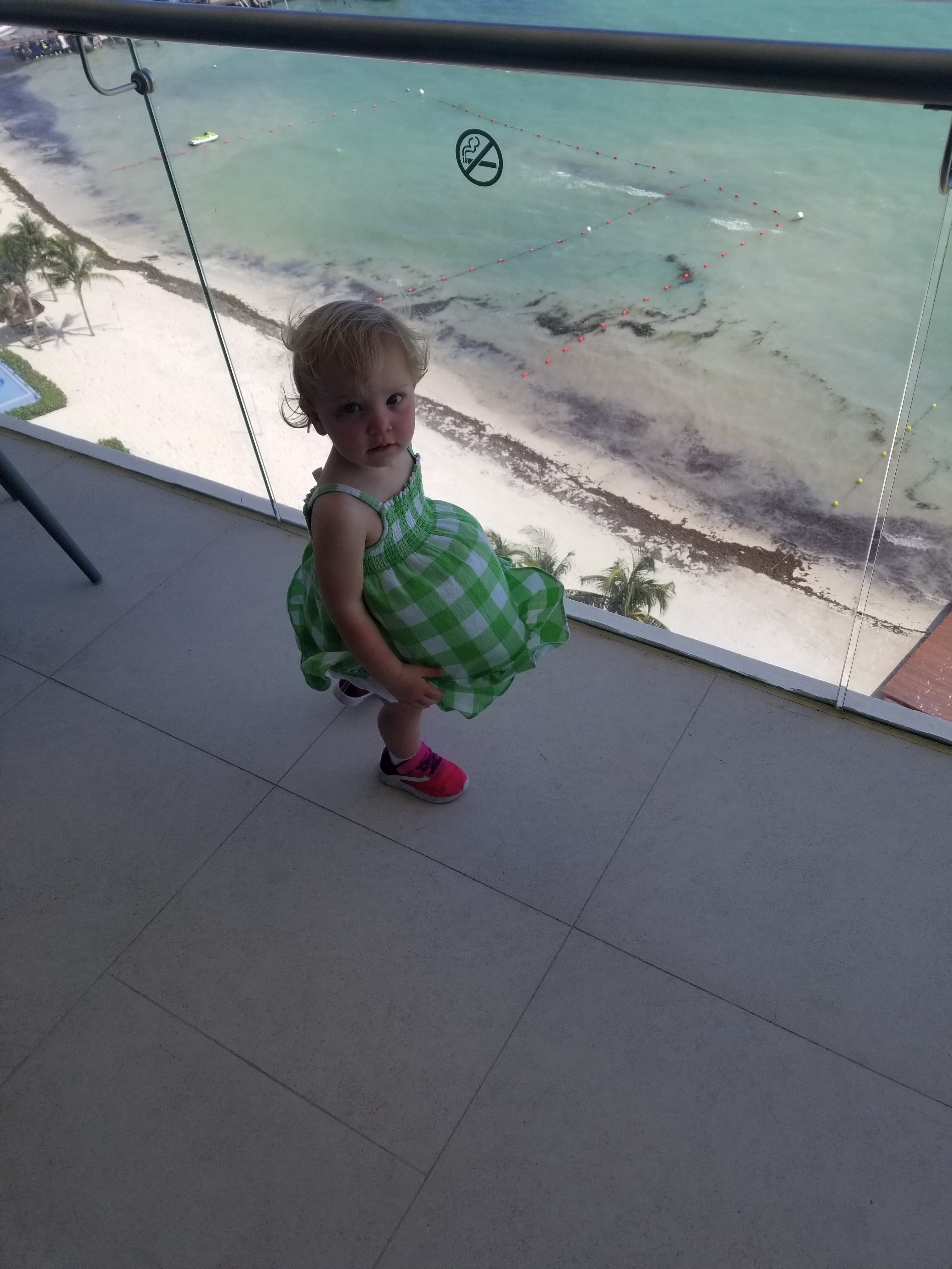 beach side view from the balcony