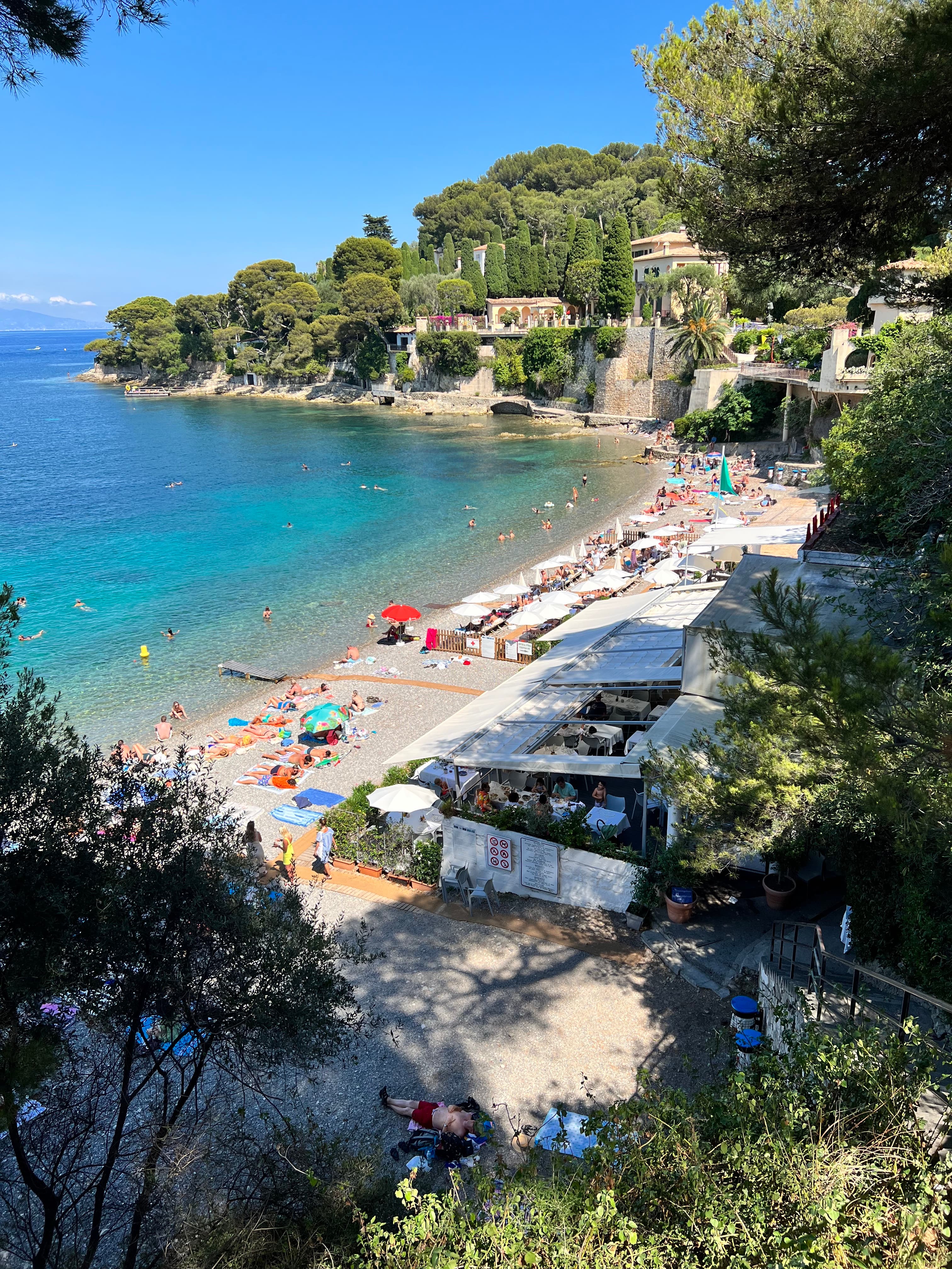 Beautiful view of Plage Paloma beach