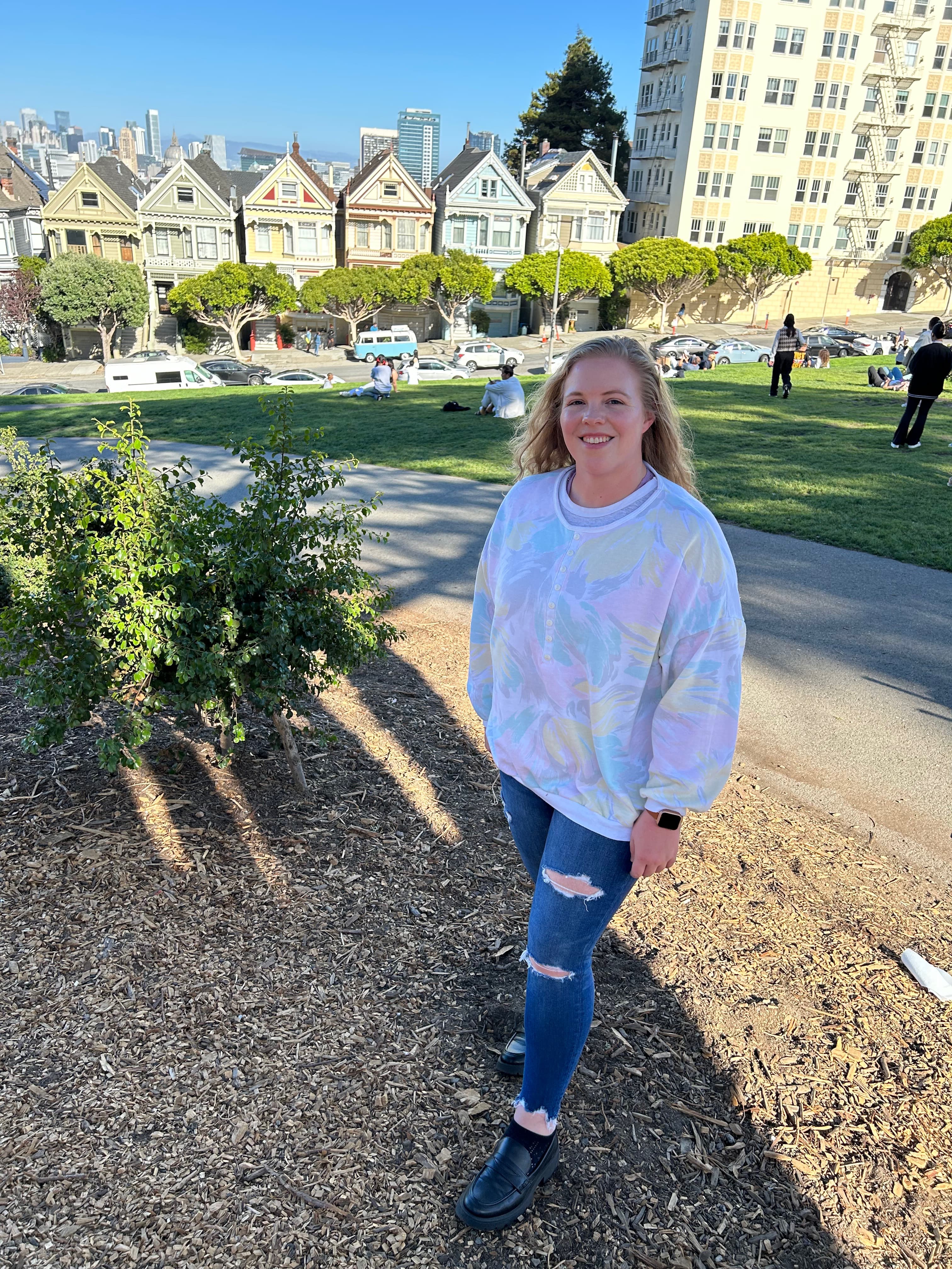 Picture of Kaitlyn at The Painted Ladies of San Francisco