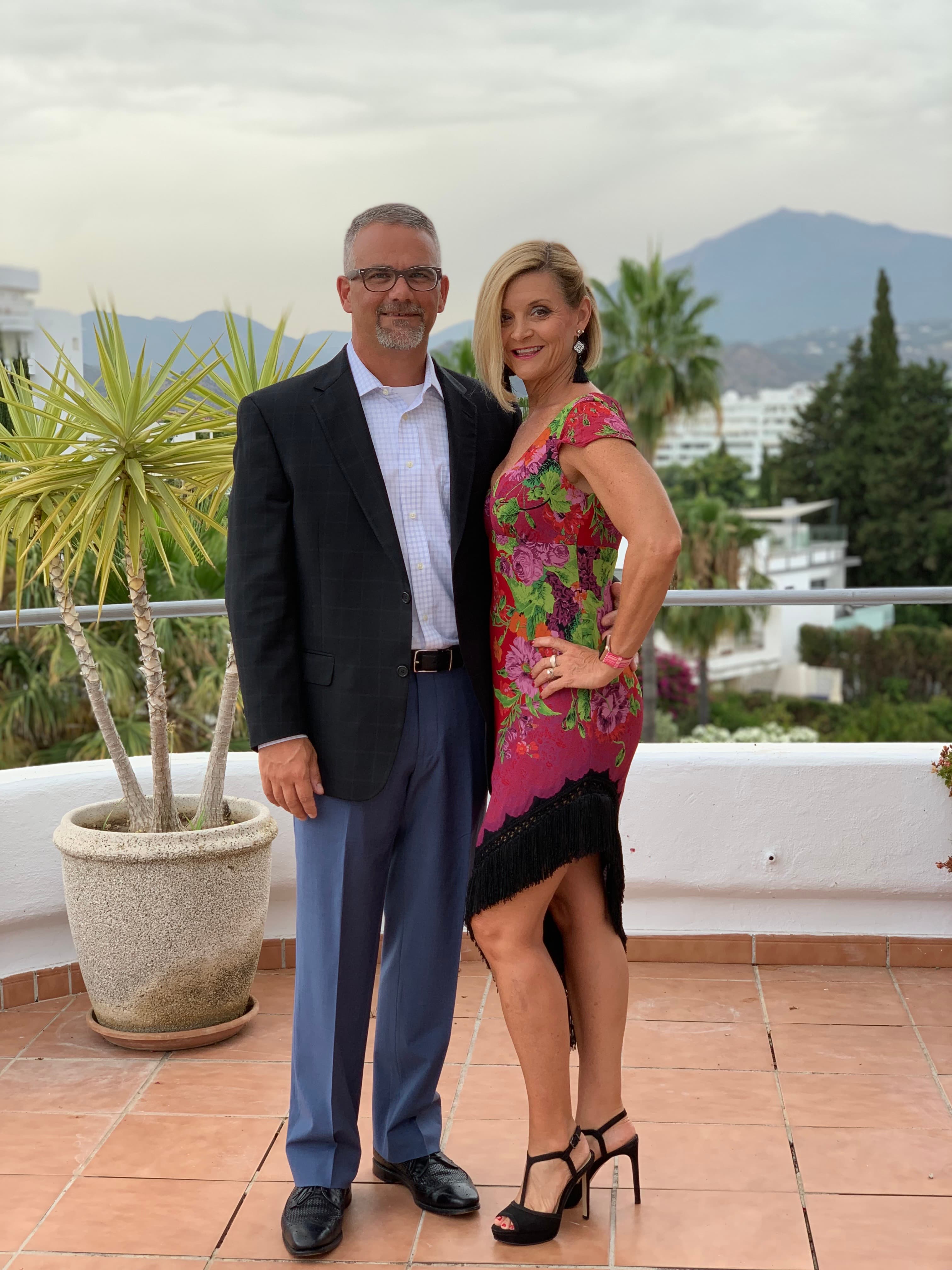 Posing for a couple photo