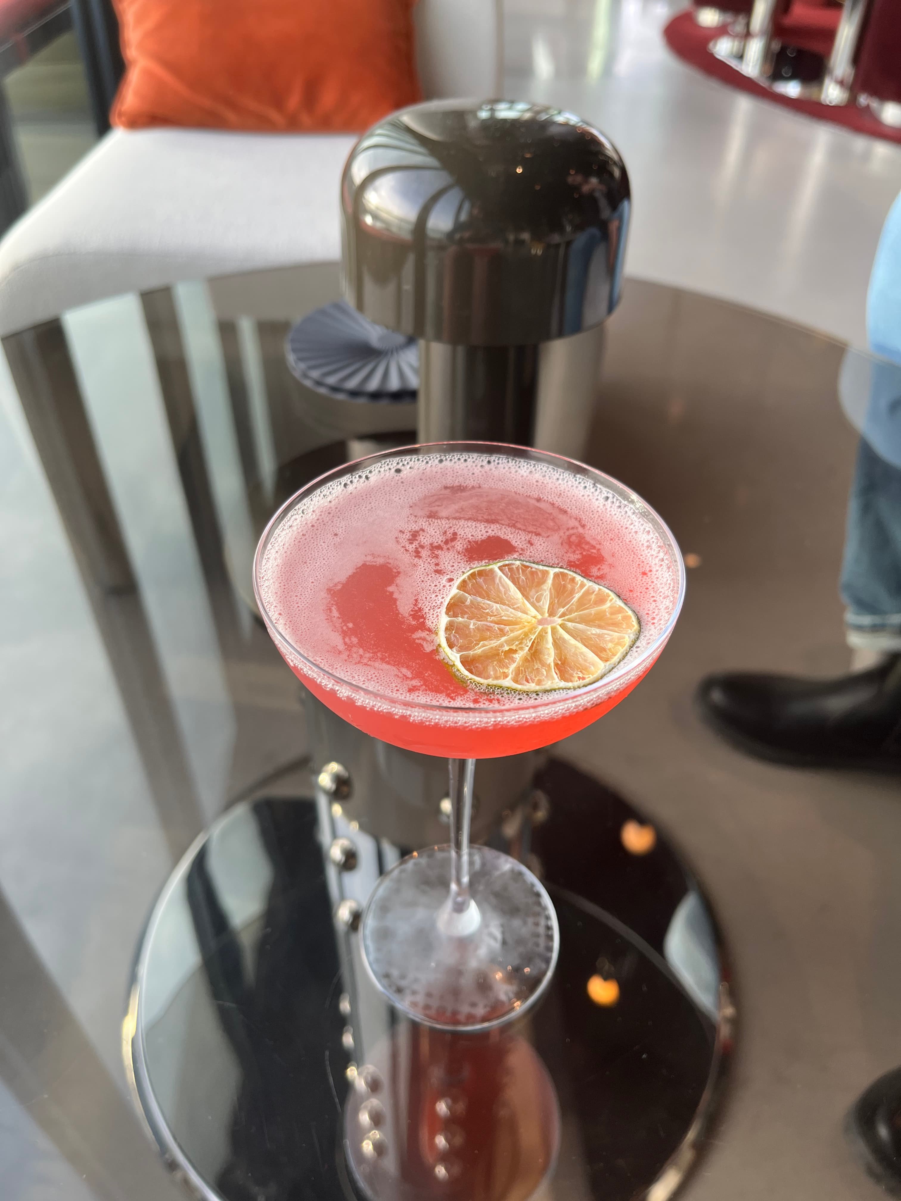 Glass full of drink