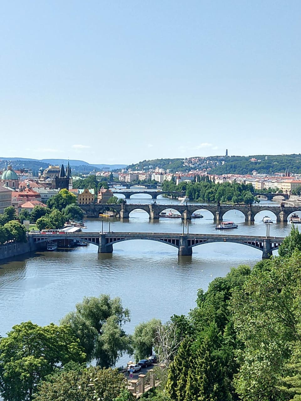 Beautiful view of Charles Bridge