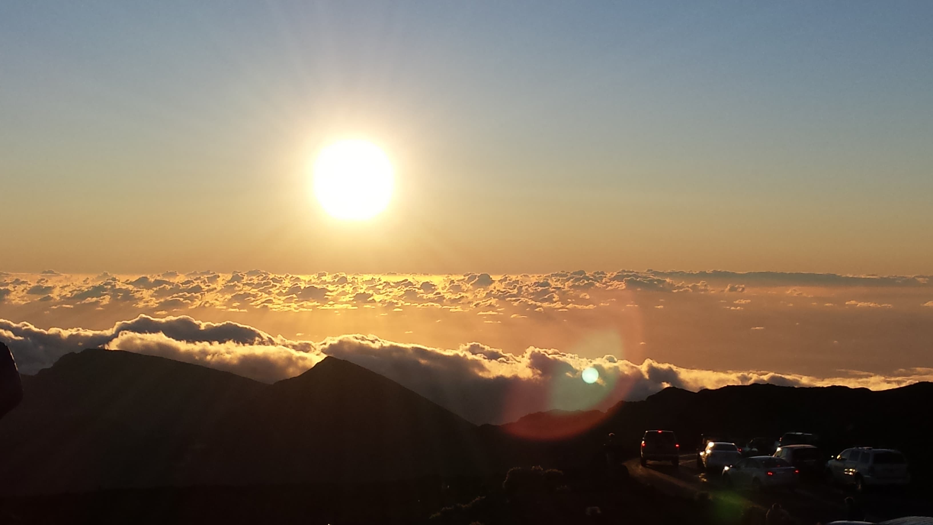Beautiful view of sunset and clouds