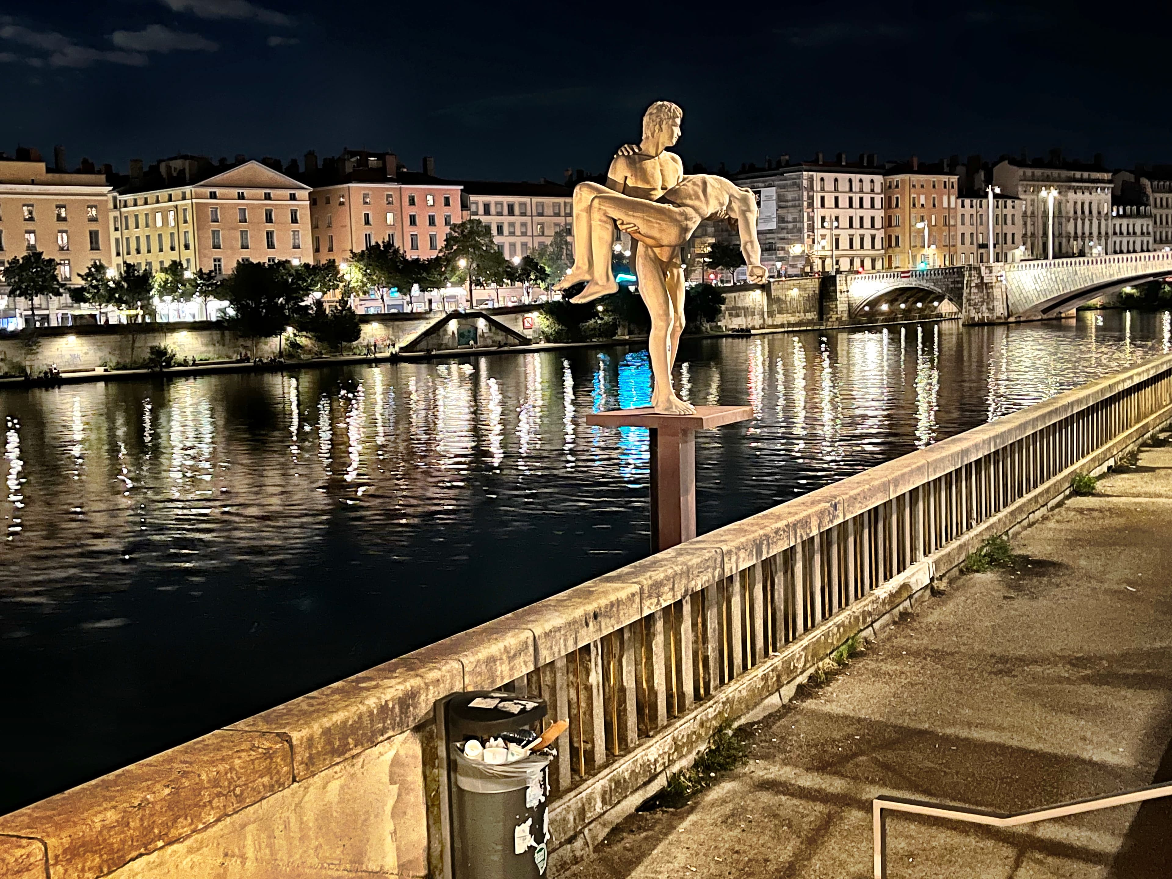 View of The Weight of Oneself sculpture