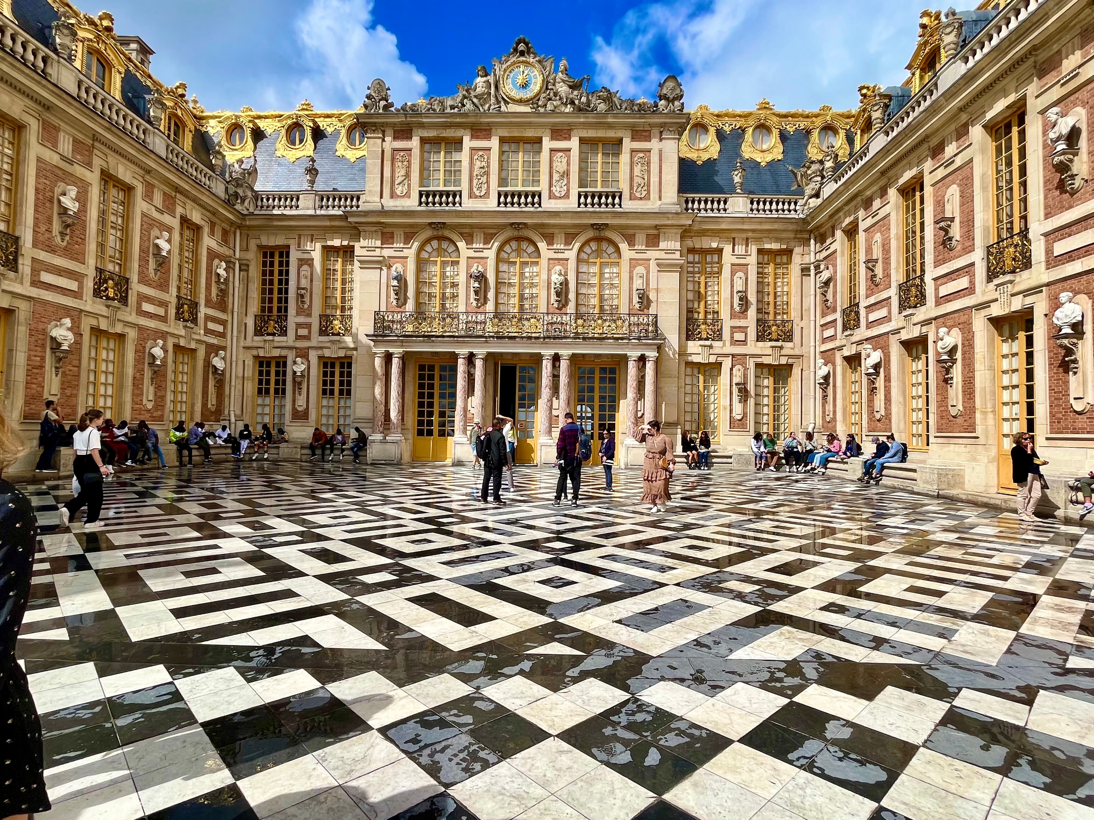 Beautiful view of Palace of Versailles