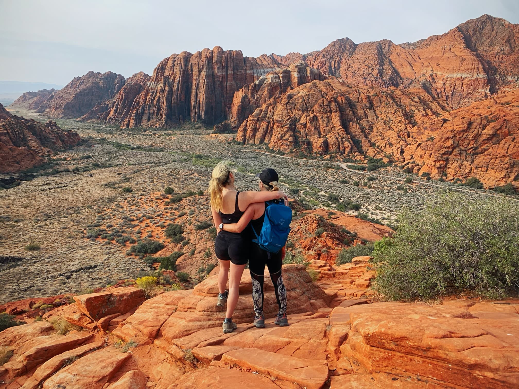 Looking at the view of Snow Canyon State Park