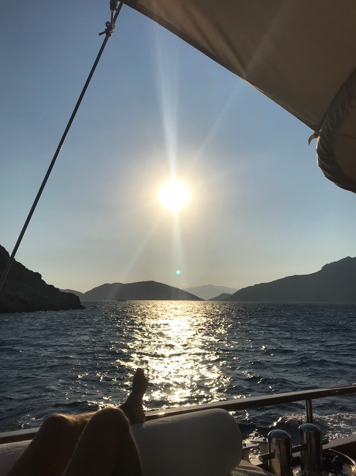 View of sea from boat