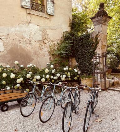 View of bicycles
