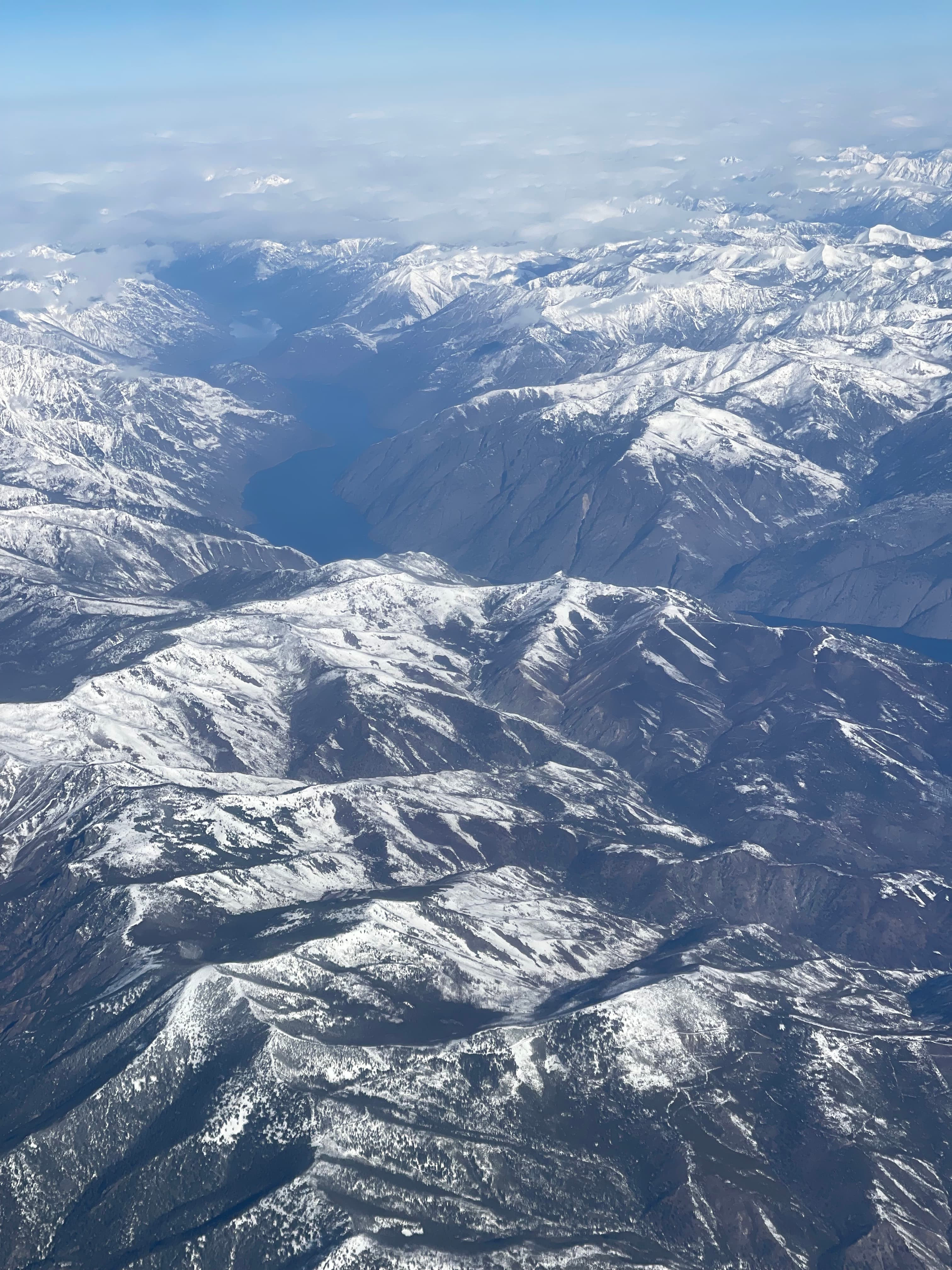 Beautiful view of snow capped mountains