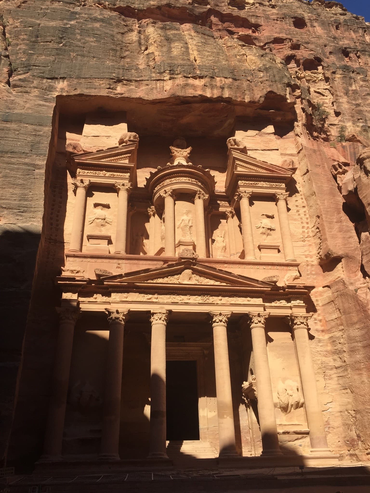 View of ancient city of Petra in Jordon