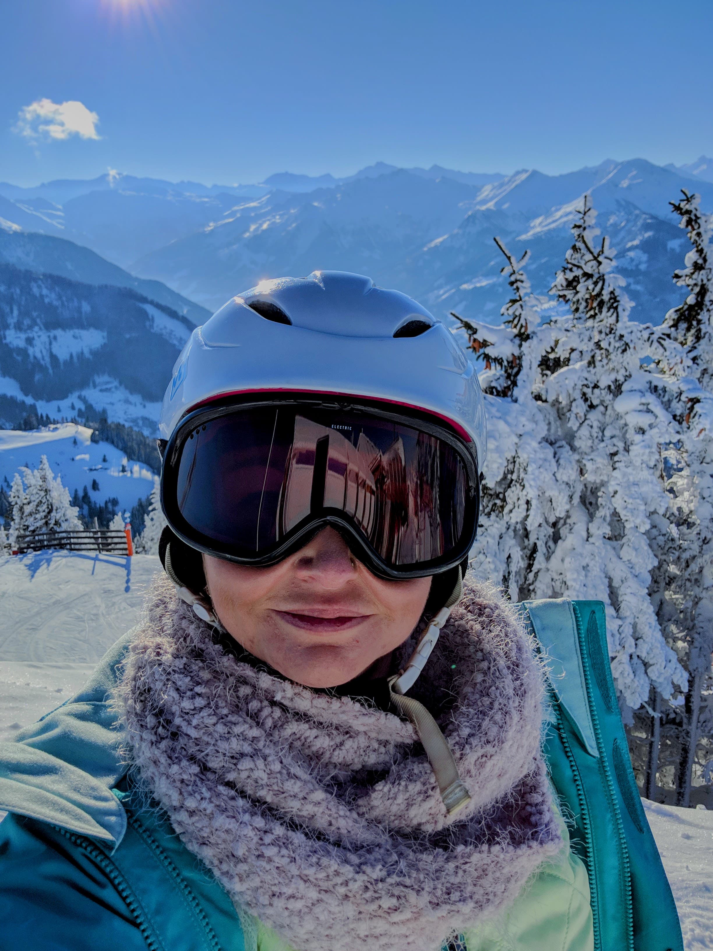 Picture of Amanda in helmet