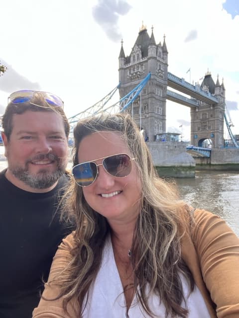 Picture of Heather at Tower Bridge