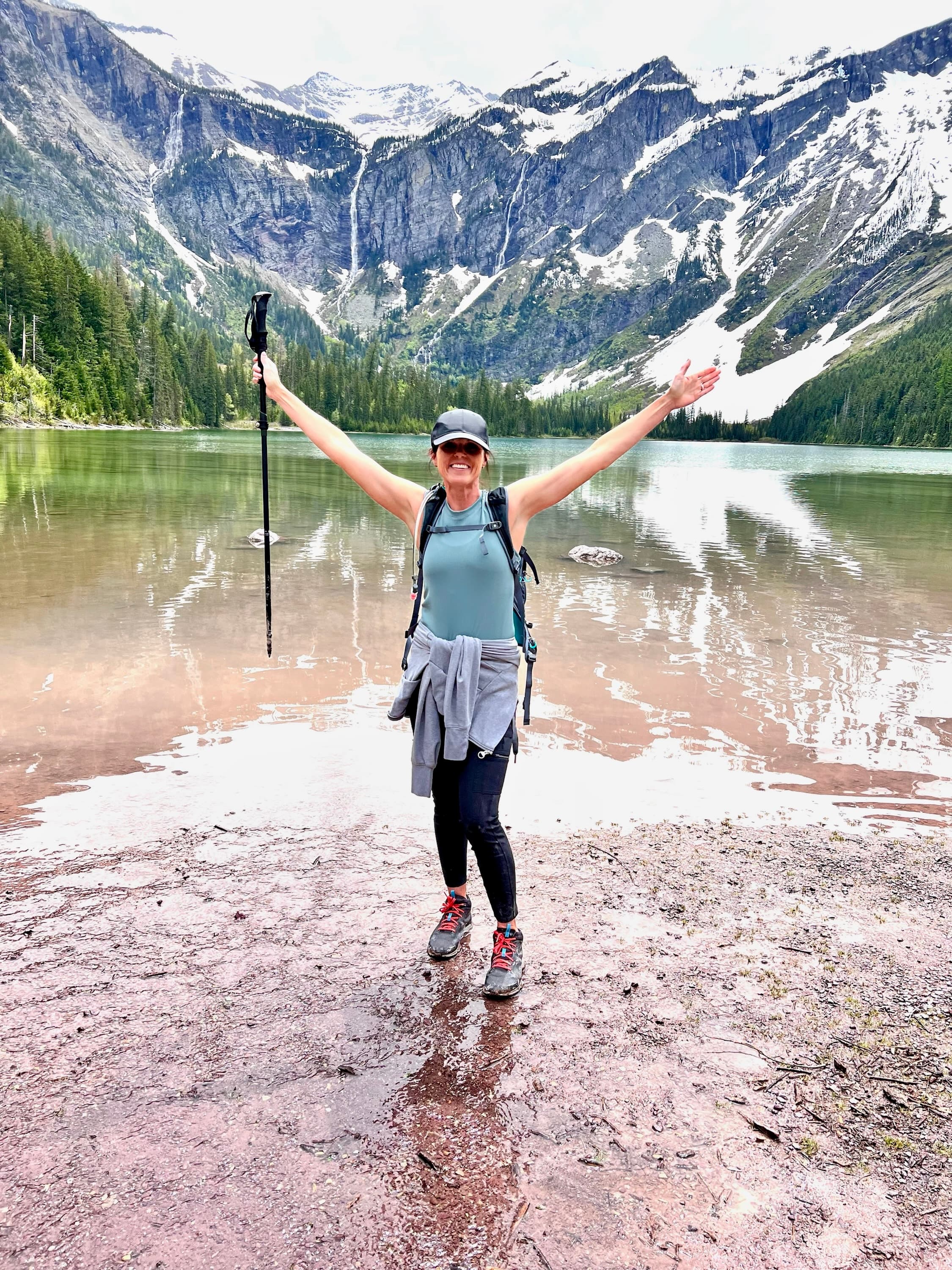 Picture of Jill with lake view