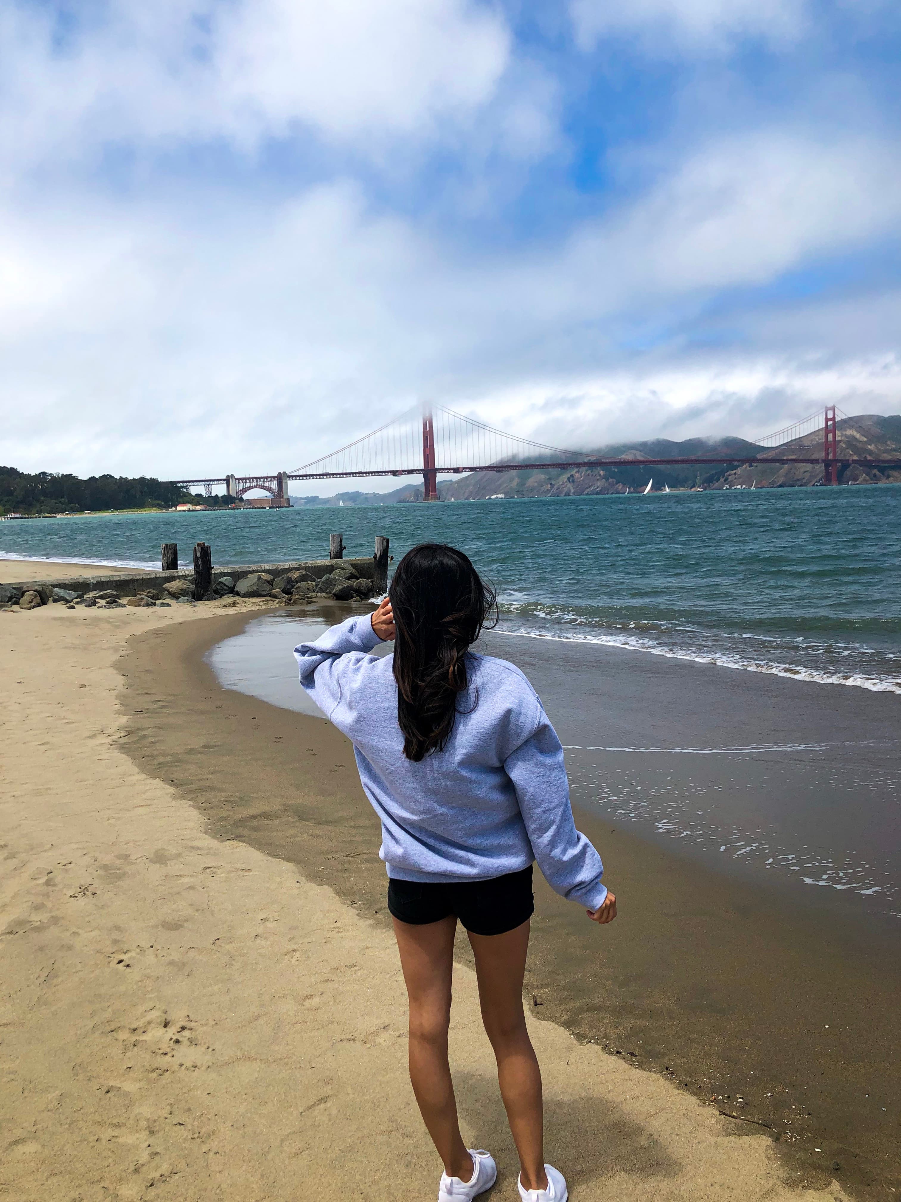 Picture of Kayla on a beach