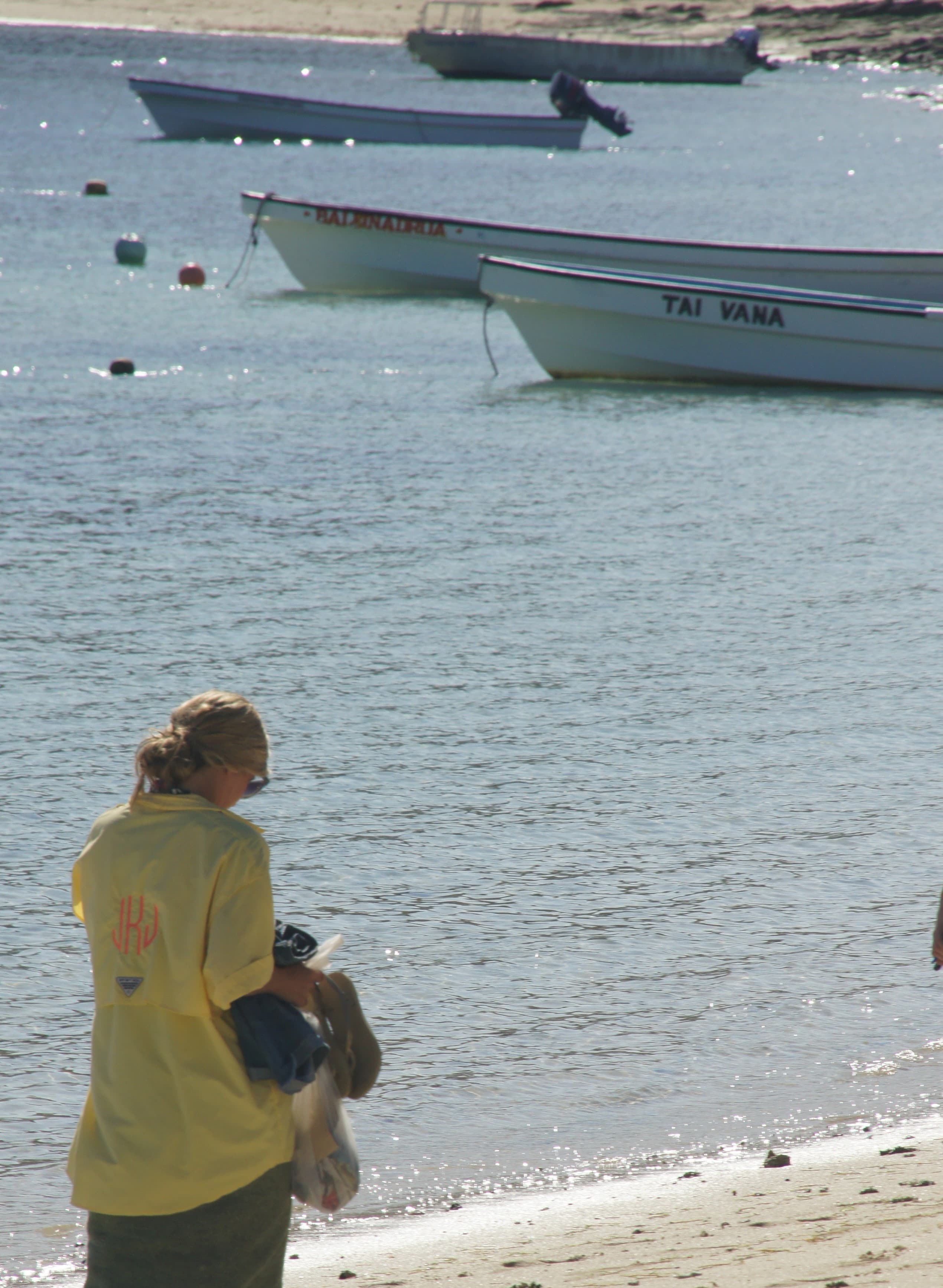 View of boats in the sea