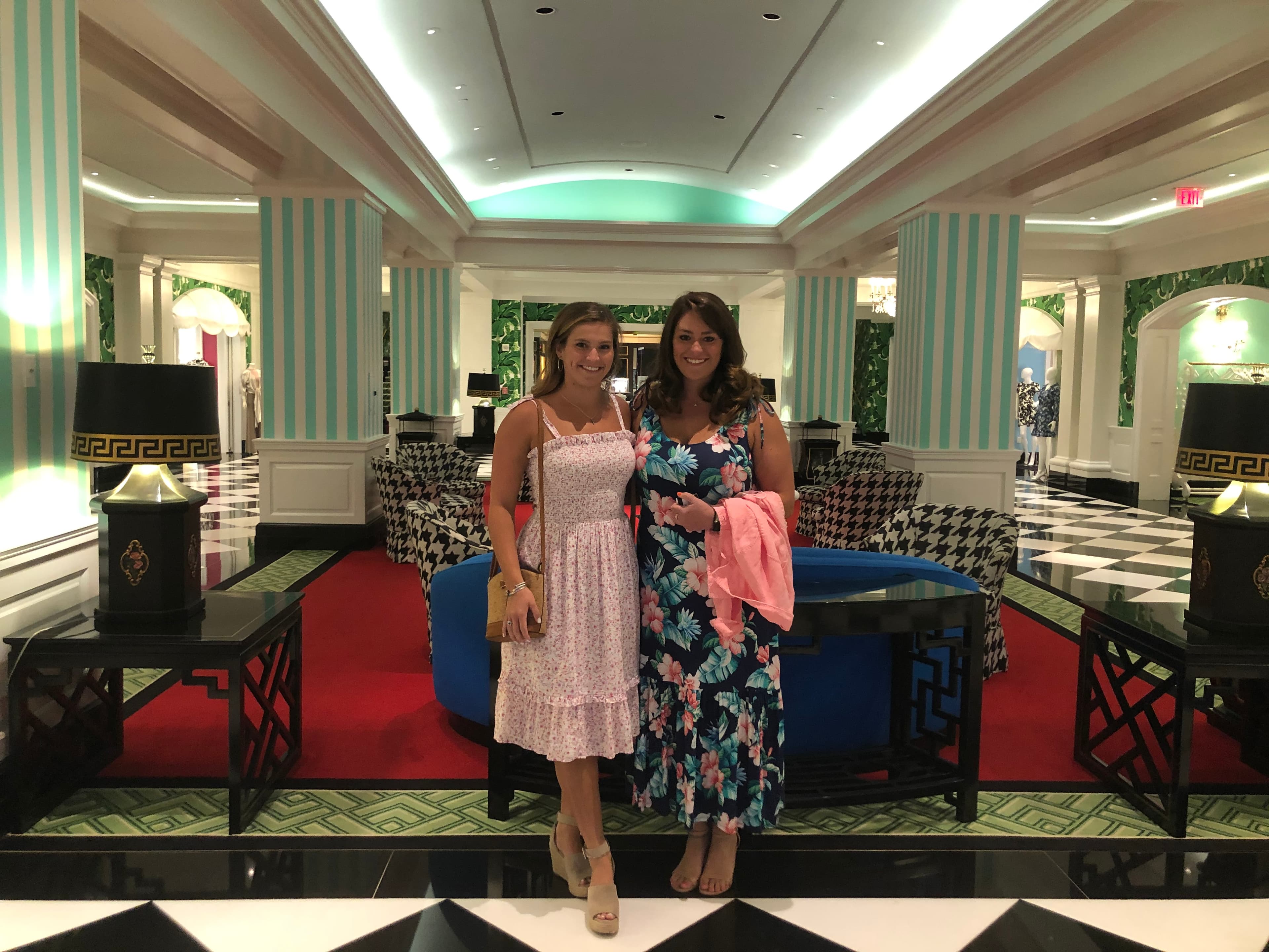 Posing for a photo with a friend