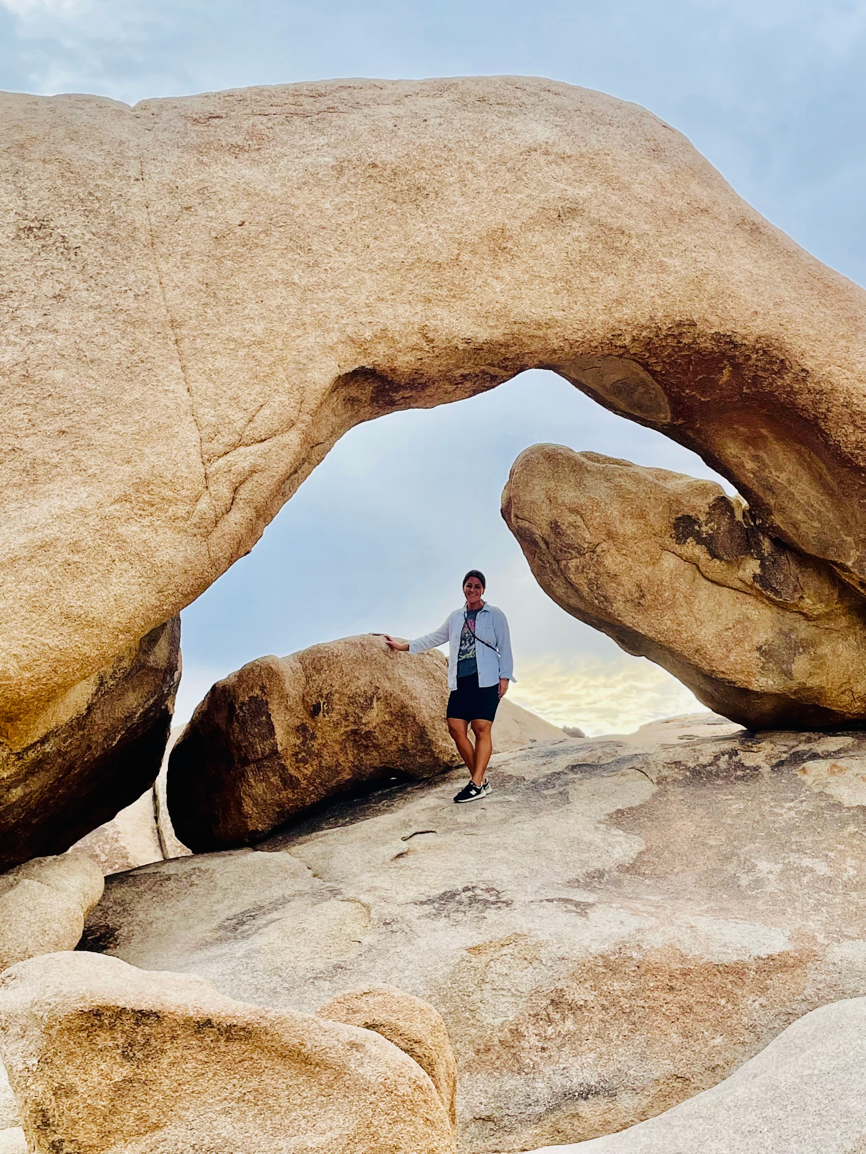 Picture of Hollie under the Arch Rock