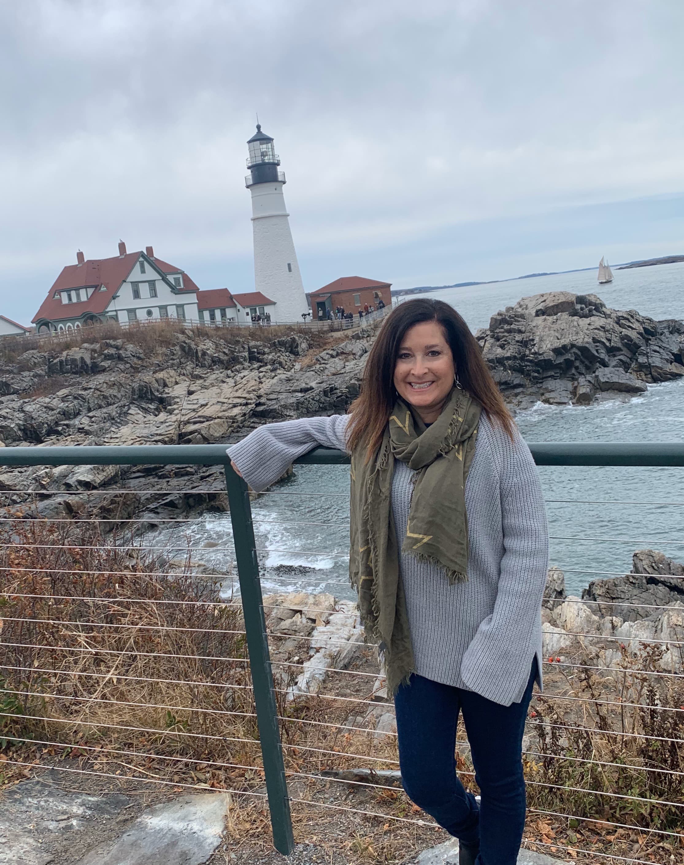 Picture of Elyse at Portland Head Light