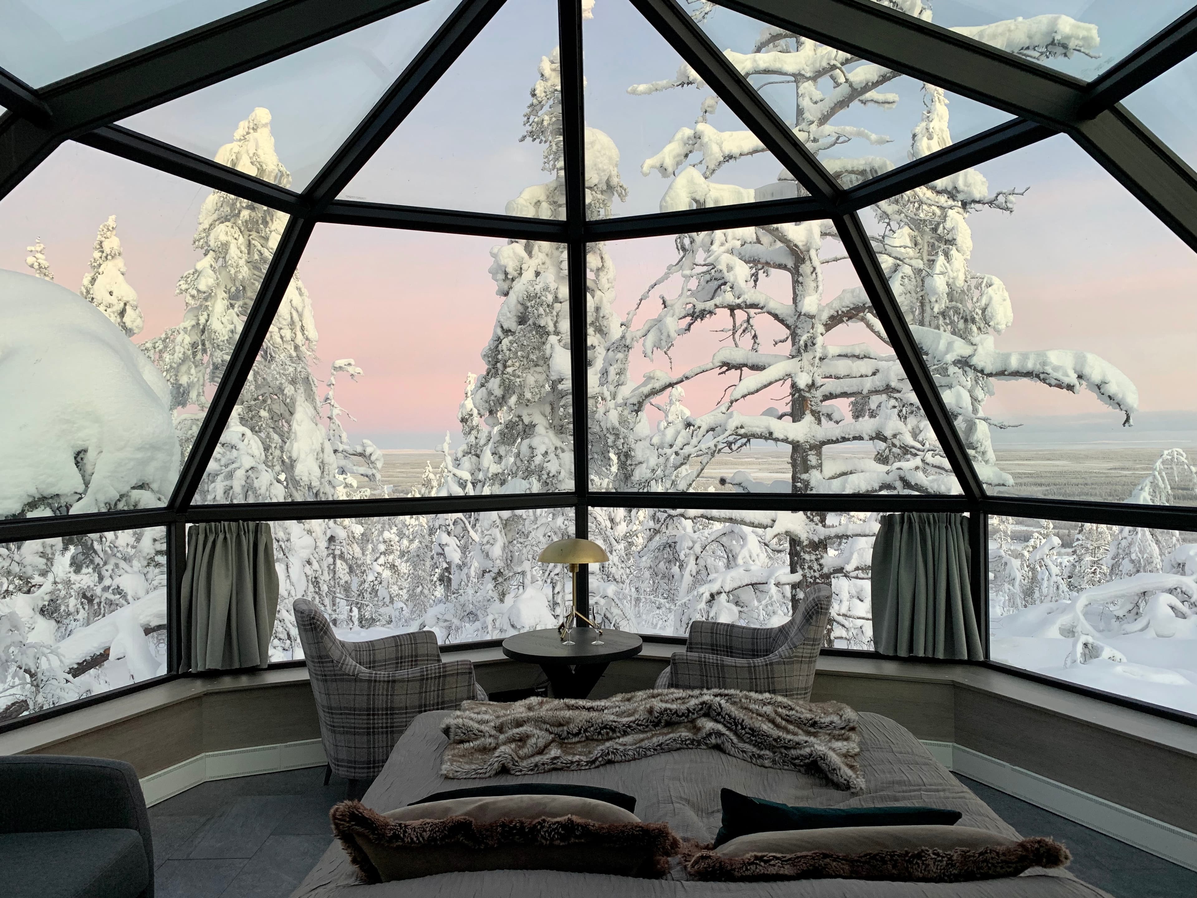 Beautiful view of Levin Iglut Glass Igloos