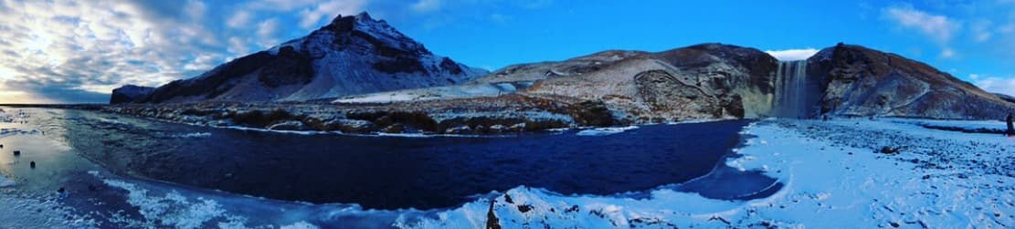 Beautiful panorama of iceland