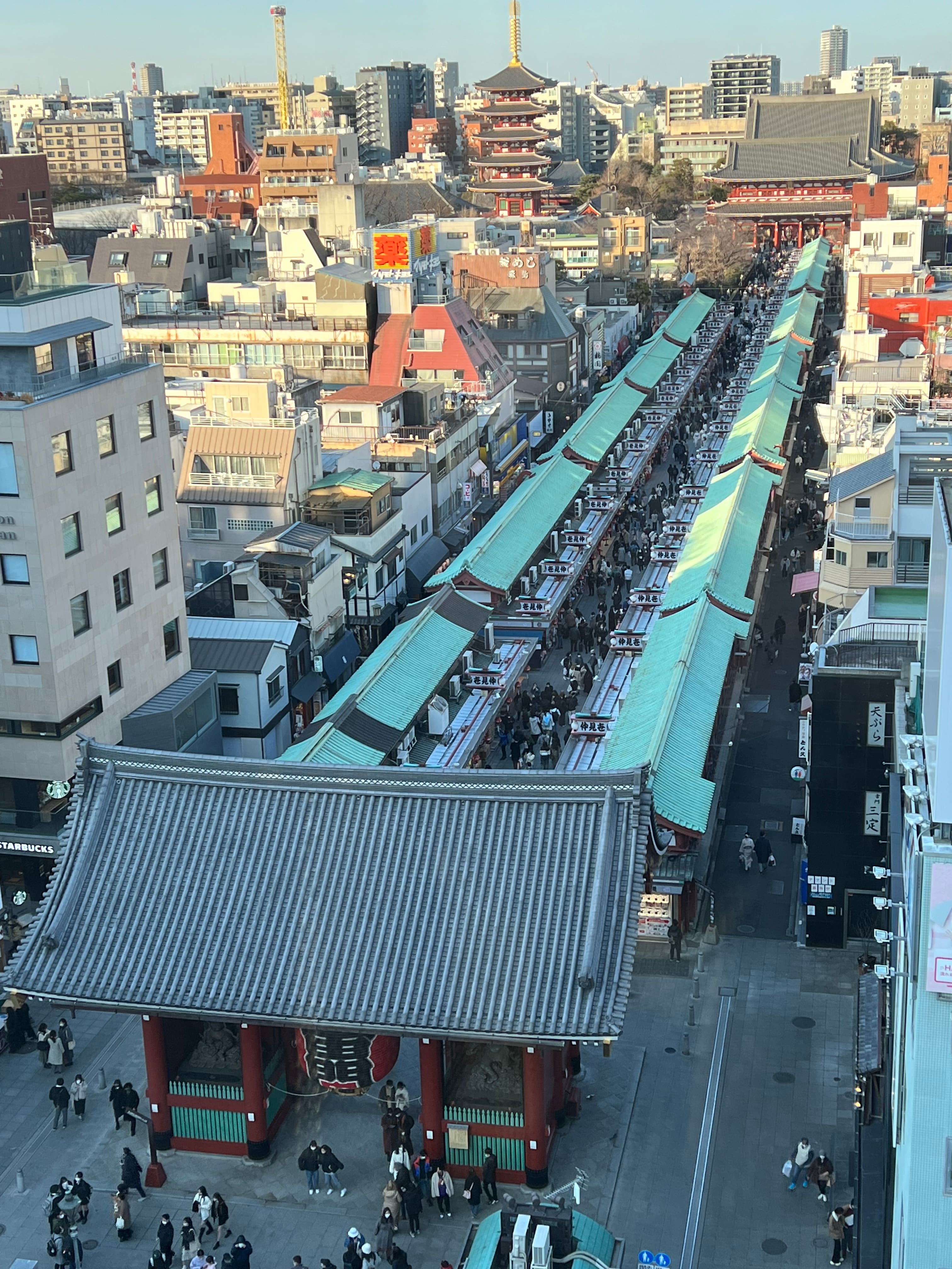 View of Nakamise-dori Street