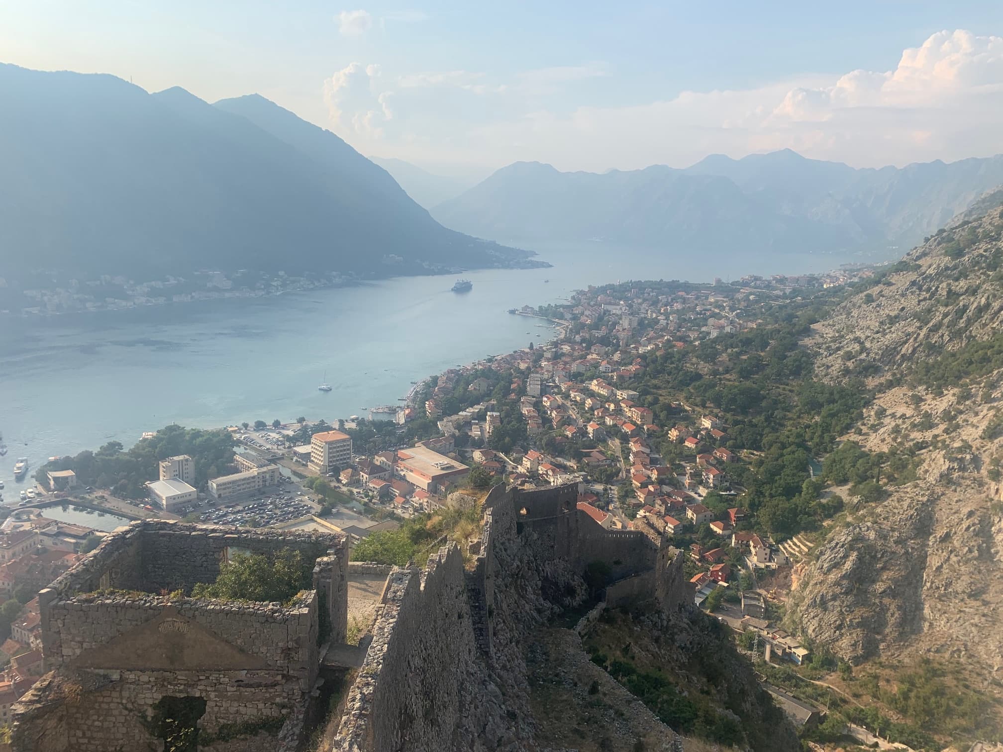 Beautiful view of Kotor Fortress
