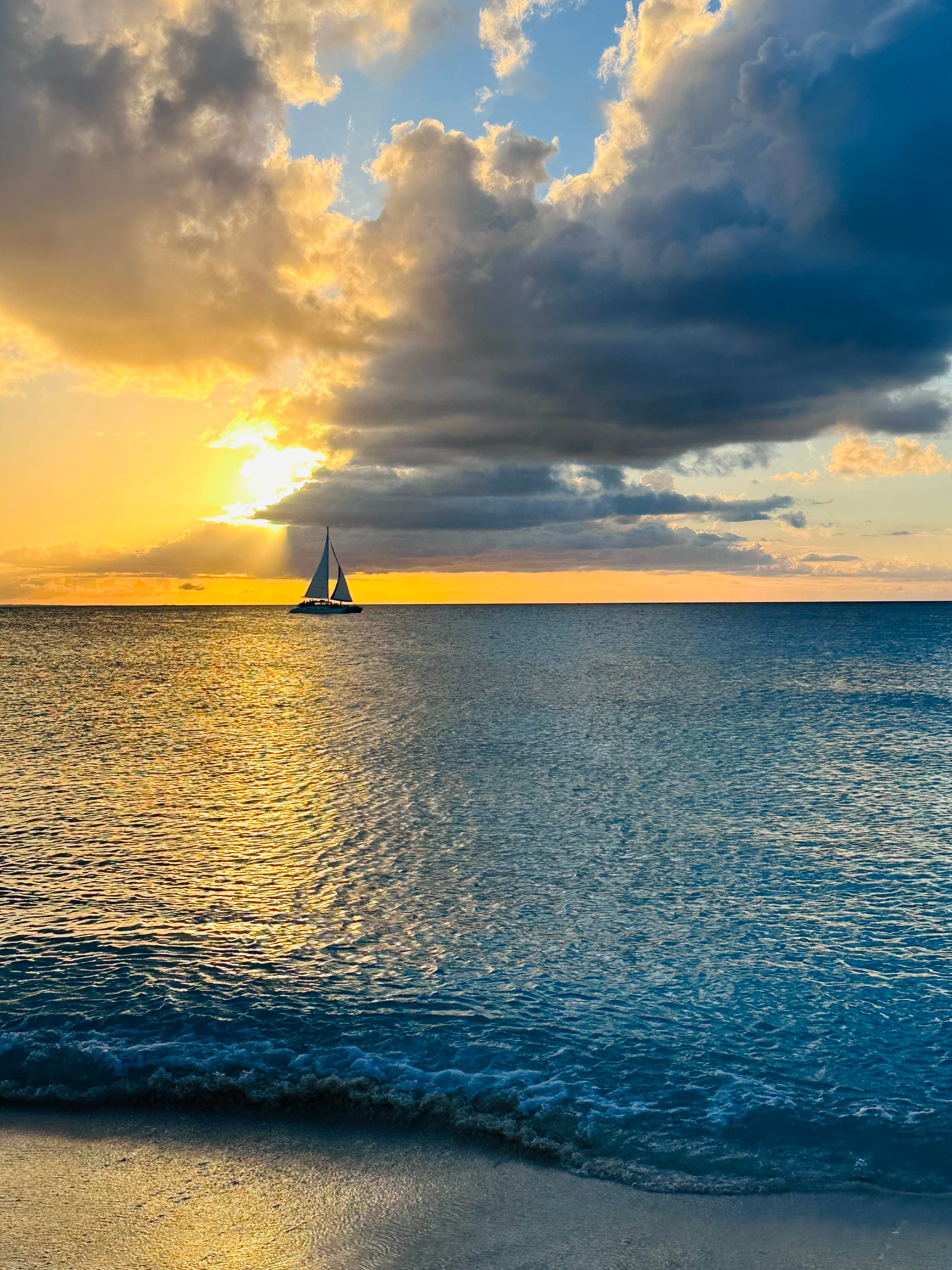 A beautiful view of sunset