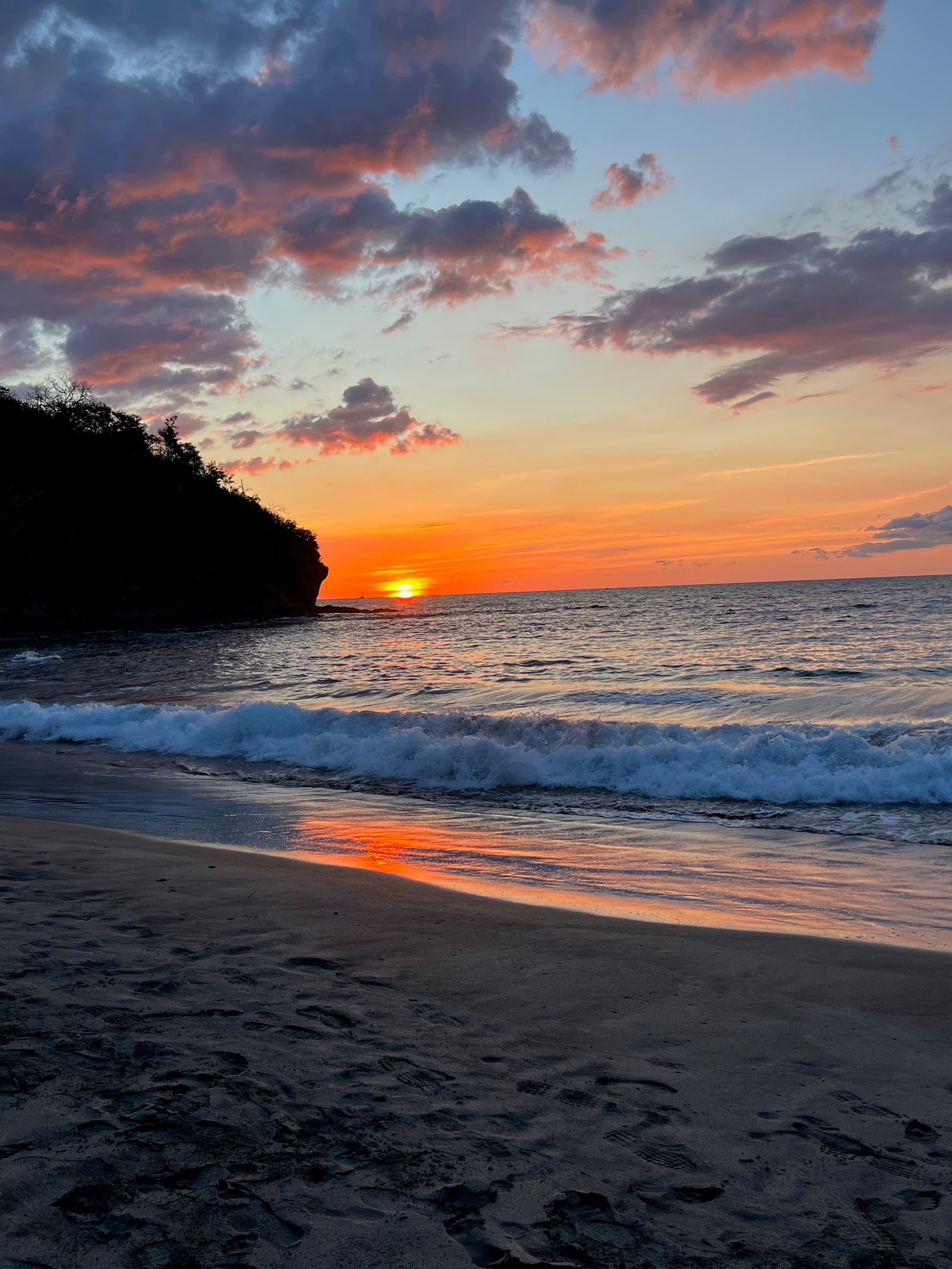 A beautiful view of sunset