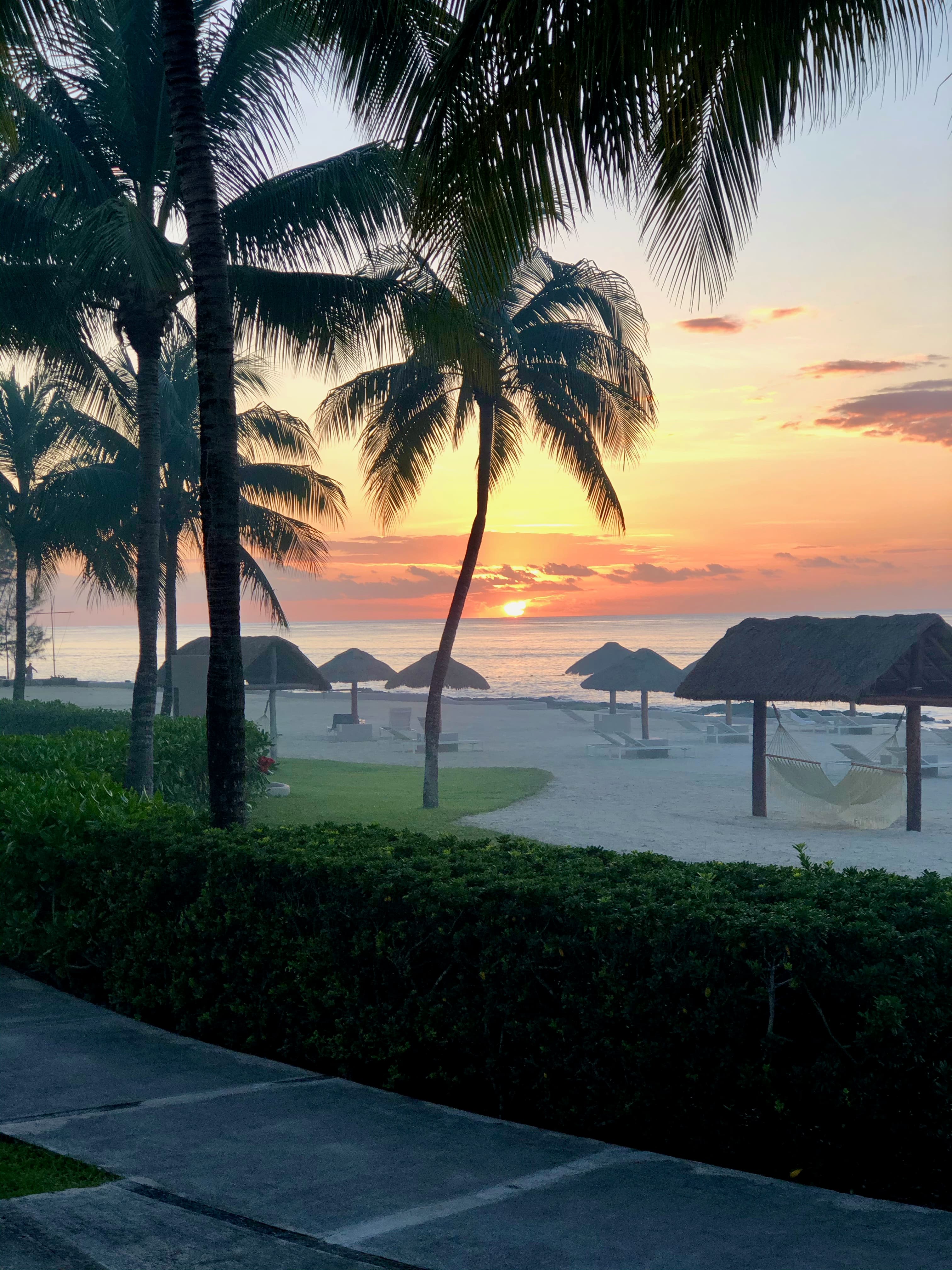 A beautiful view of sunset