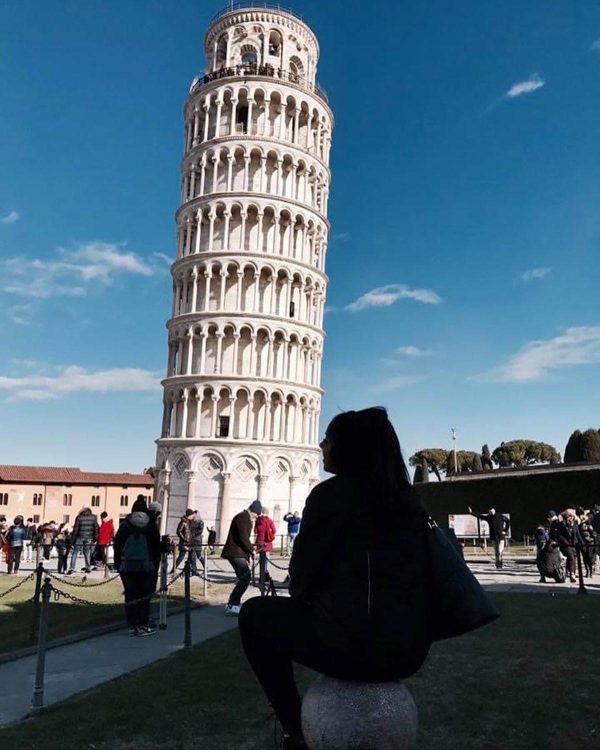 View of the Leaning Tower of Pisa