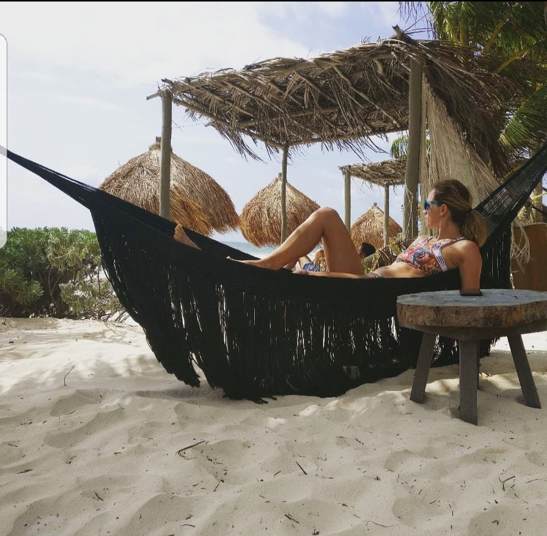 Picture of Chelsey on hammock