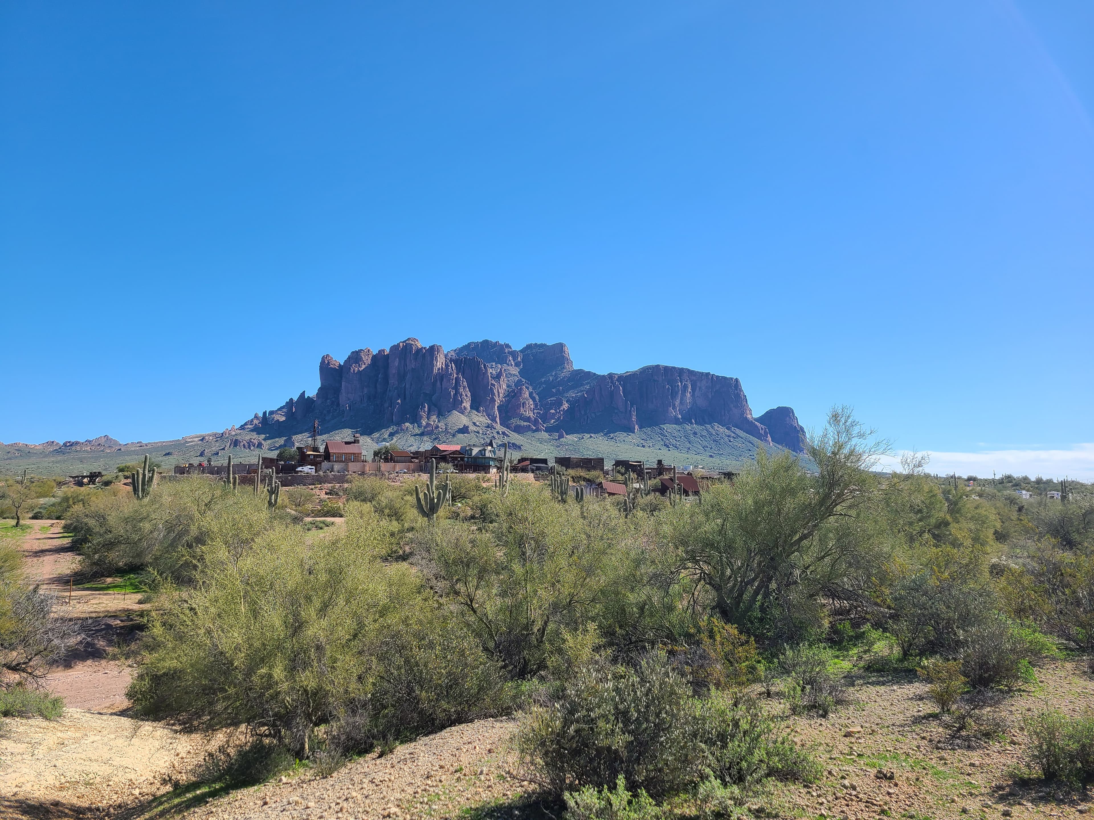 View of Superstition Mountains